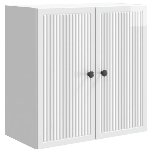 Wall-Mounted Cabinet High Gloss White 59 x 31 x 60 cm