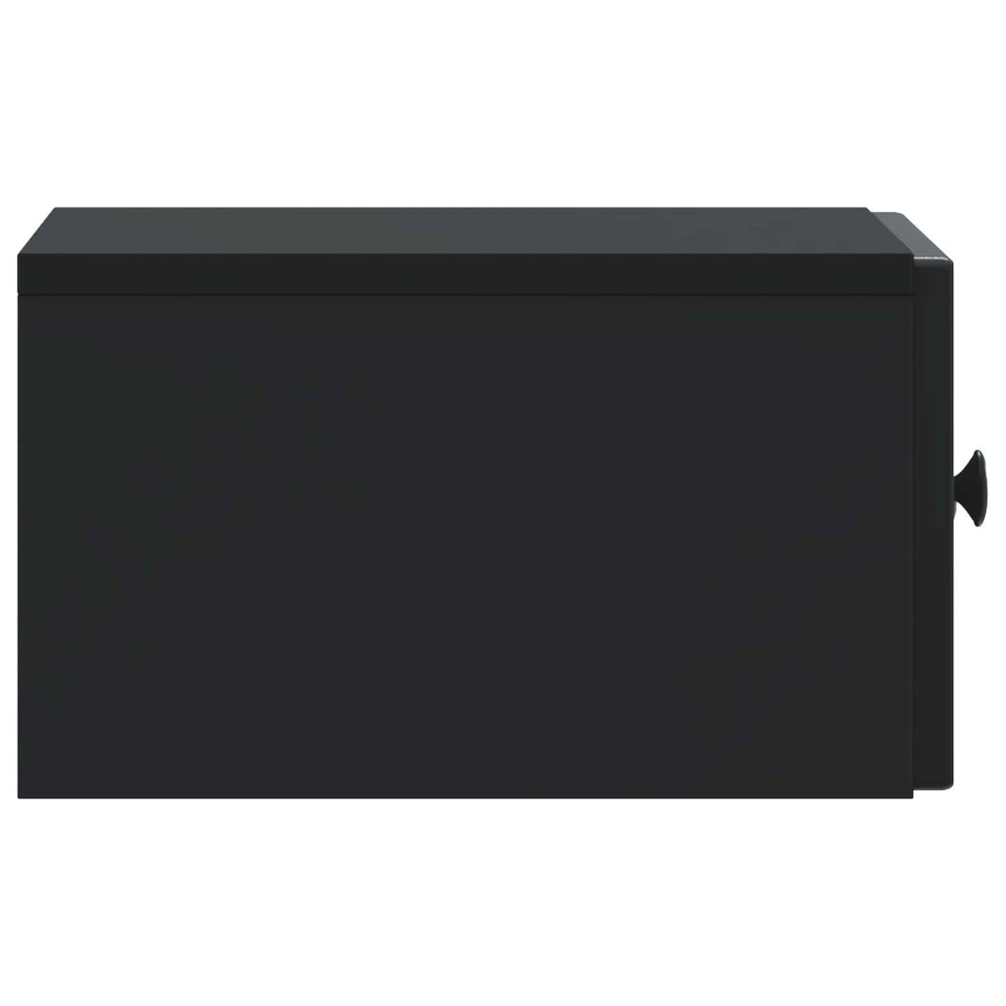 Wall-Mounted Bedside Cabinet Black 33 x 34.5 x 20 cm