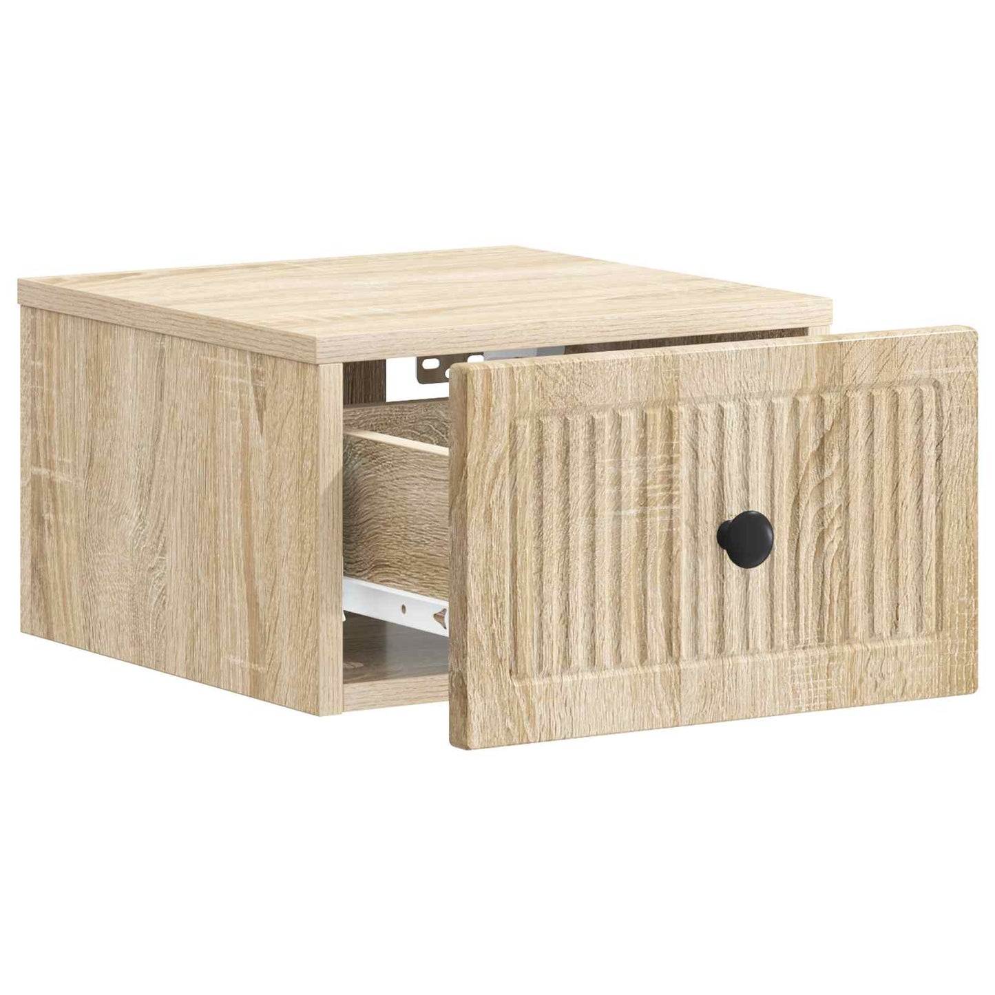 Wall-Mounted Bedside Cabinet 2 pcs Sonoma Oak 33 x 34.5 x 20 cm