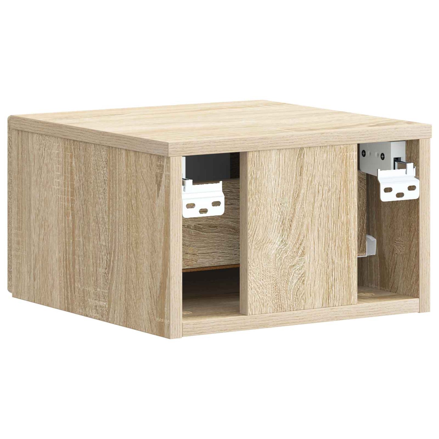 Wall-Mounted Bedside Cabinet 2 pcs Sonoma Oak 33 x 34.5 x 20 cm