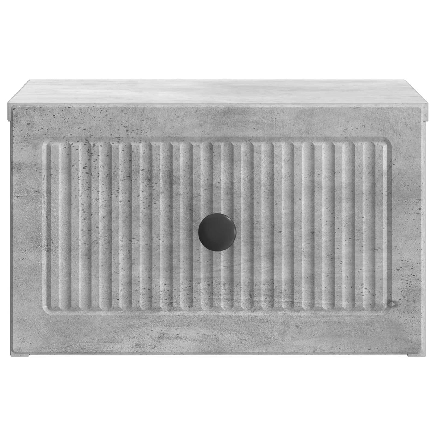 Wall-Mounted Bedside Cabinet with Drawer 2 pcs Concrete Grey
