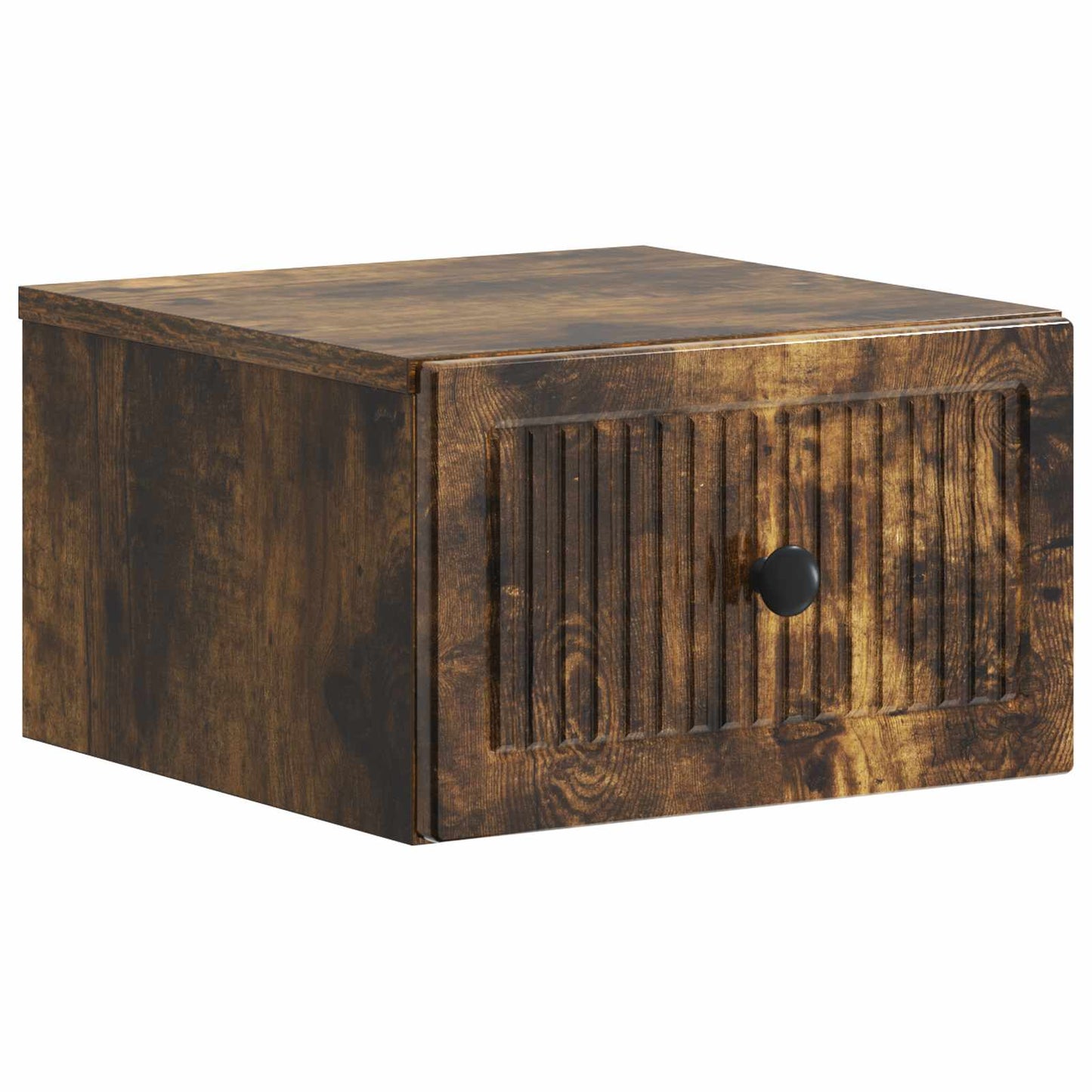 Wall-Mounted Bedside Cabinet 2 pcs Smoked Oak 33 x 34.5 x 20 cm