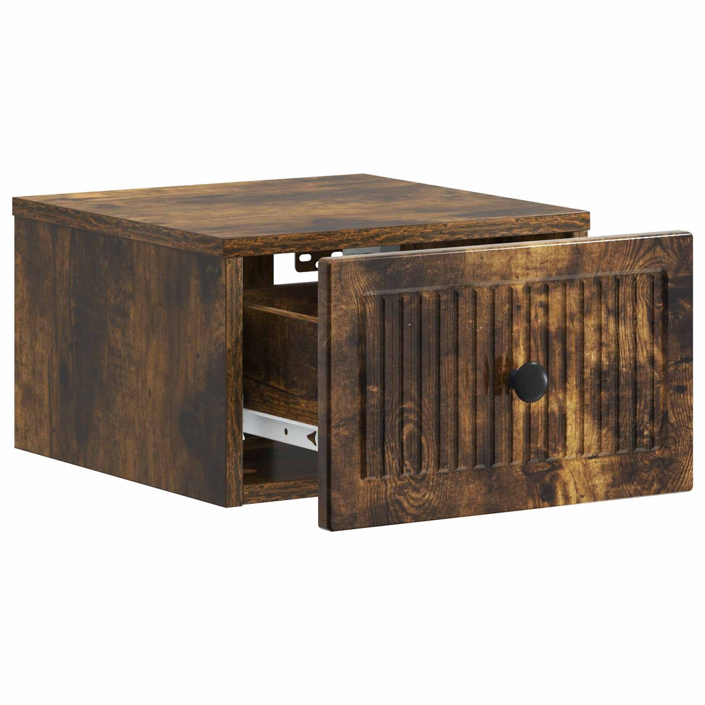Wall-Mounted Bedside Cabinet 2 pcs Smoked Oak 33 x 34.5 x 20 cm