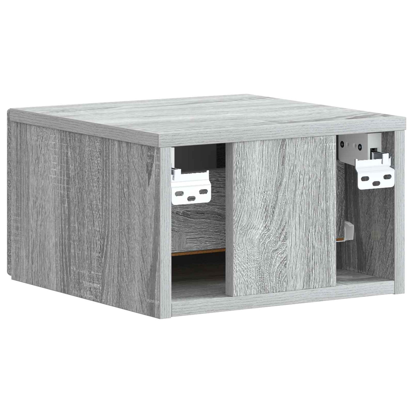 Wall-Mounted Bedside Cabinet Grey Sonoma 33 x 34.5 x 20 cm