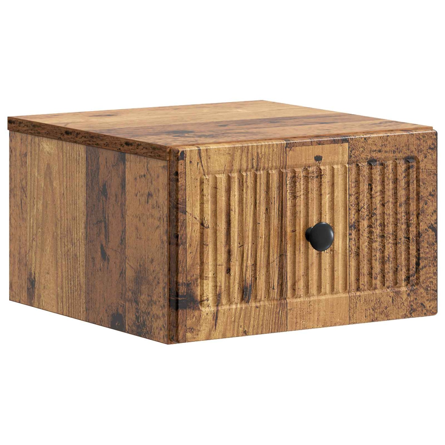 Wall-Mounted Bedside Cabinet 2 pcs Old Wood 33 x 34.5 x 20 cm