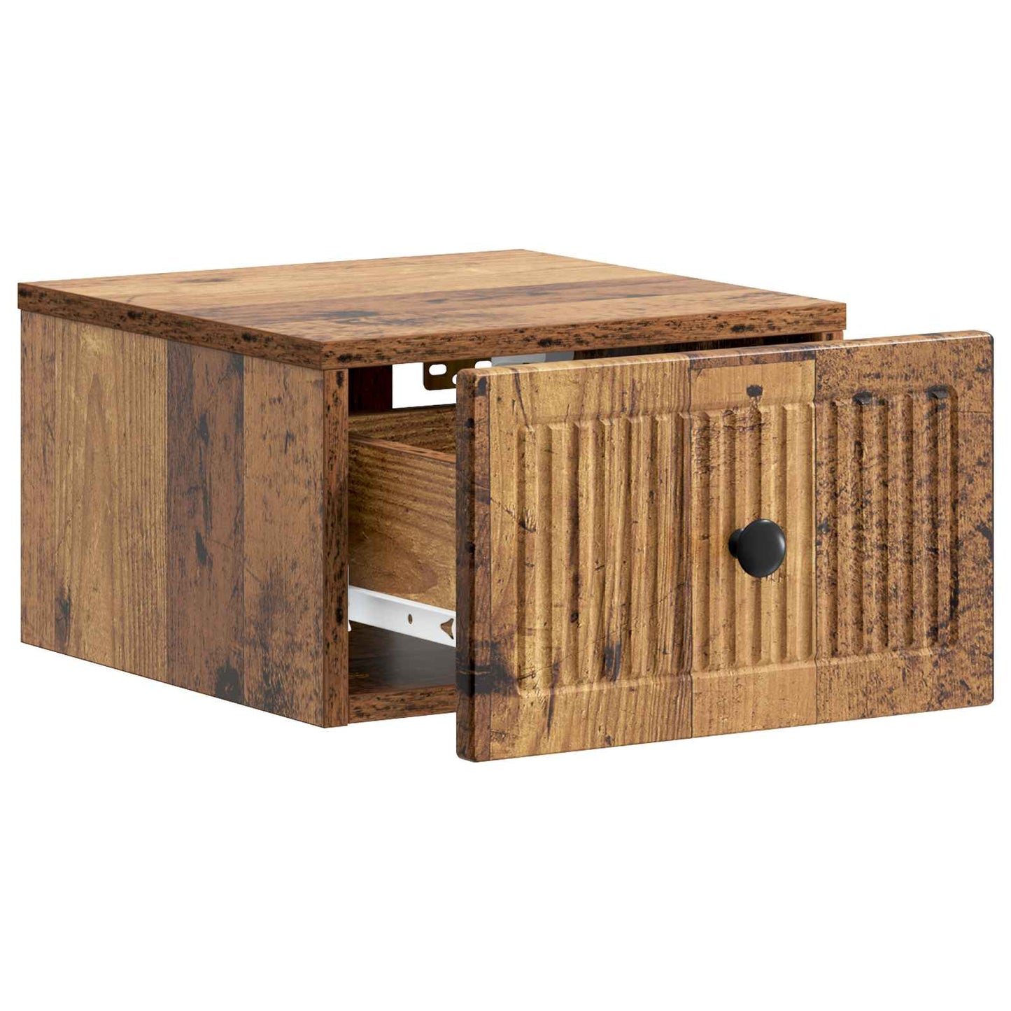 Wall-Mounted Bedside Cabinet 2 pcs Old Wood 33 x 34.5 x 20 cm