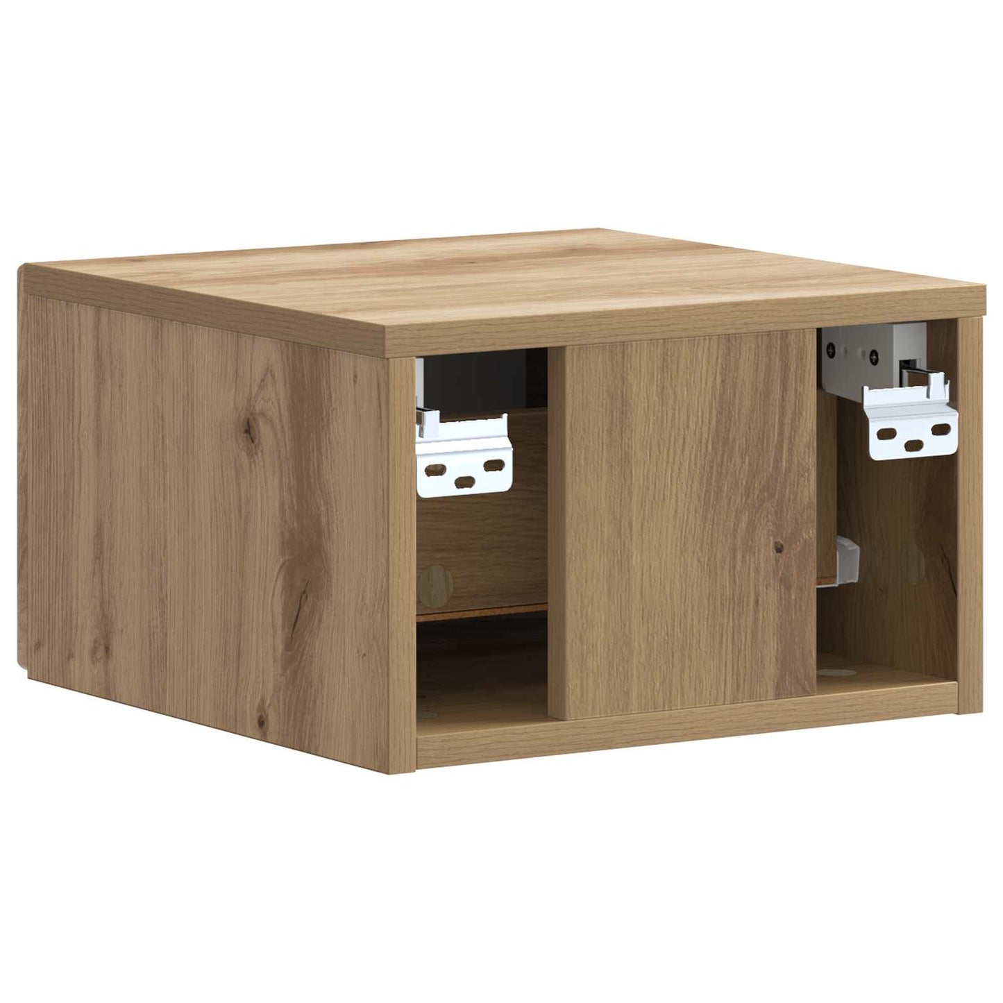 Wall-Mounted Bedside Cabinet 2 pcs Artisan Oak Engineered Wood