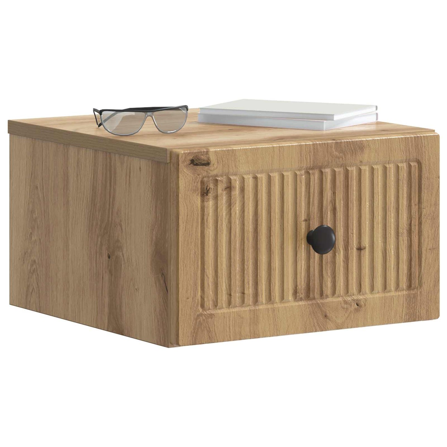 Wall-Mounted Bedside Cabinet 2 pcs Artisan Oak