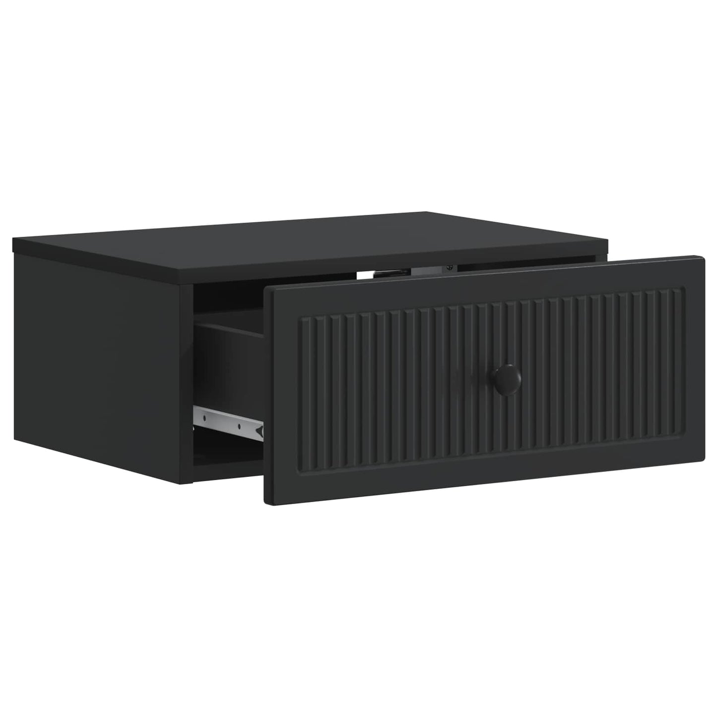 Bedside Cabinet Black 49 x 34.5 x 20 cm Engineered Wood