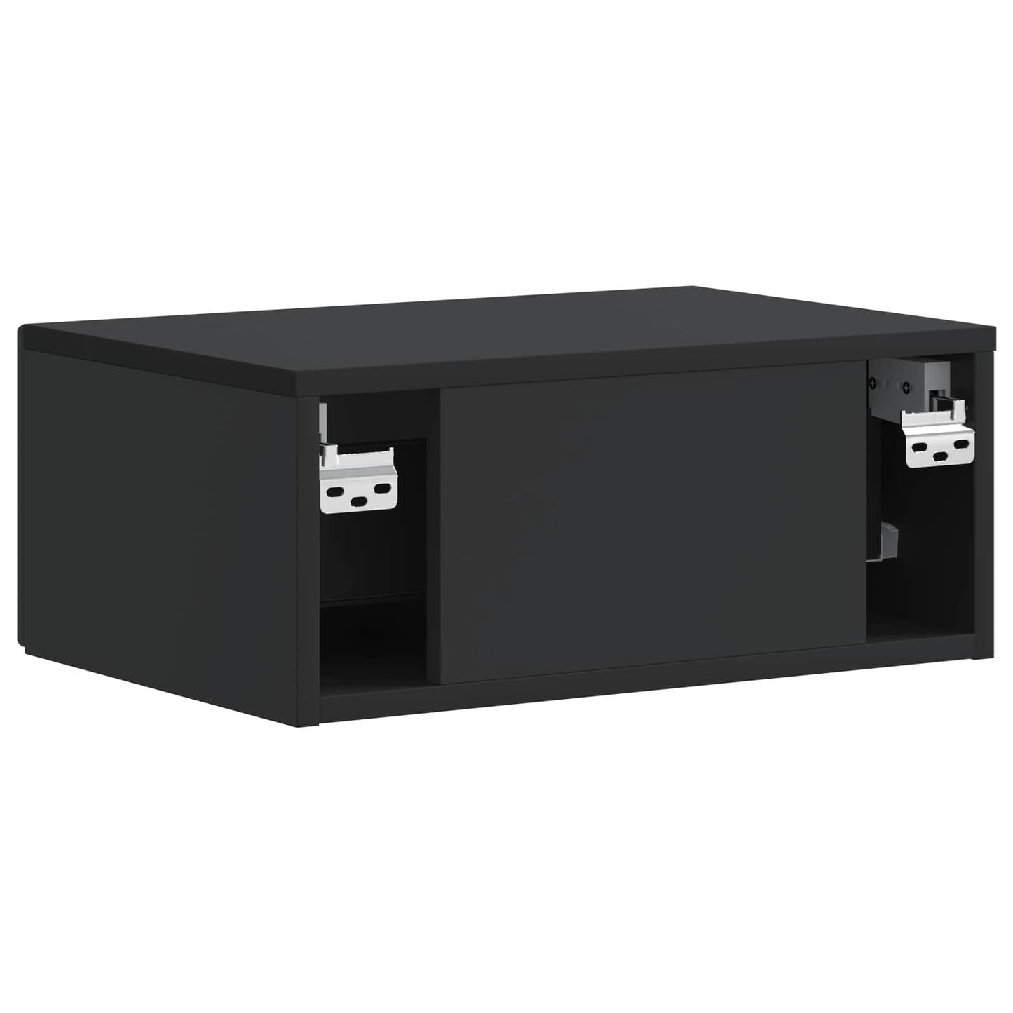 Bedside Cabinet Black 49 x 34.5 x 20 cm Engineered Wood
