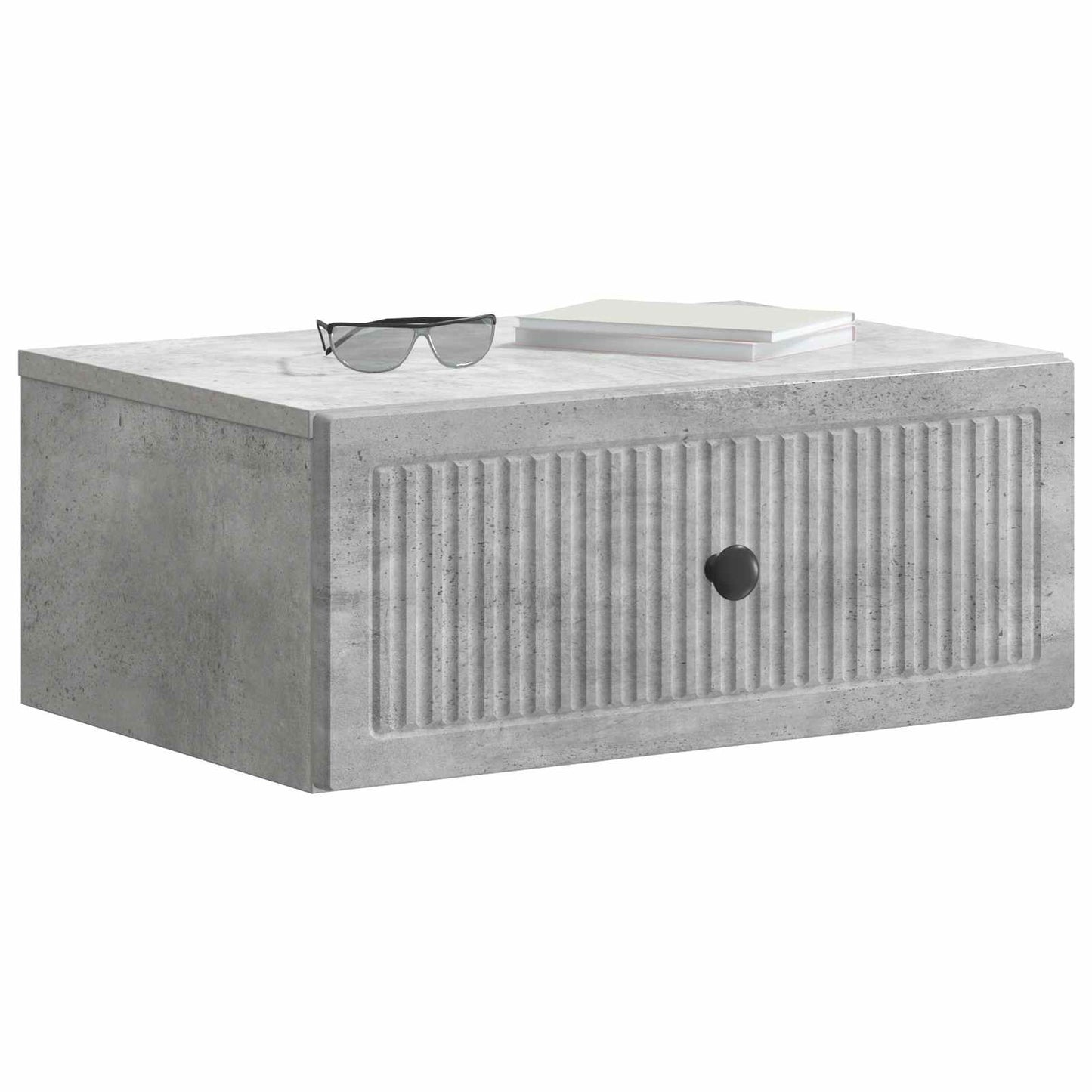 Bedside Cabinet 2 pcs Concrete Grey 49 x 34.5 x 20 cm