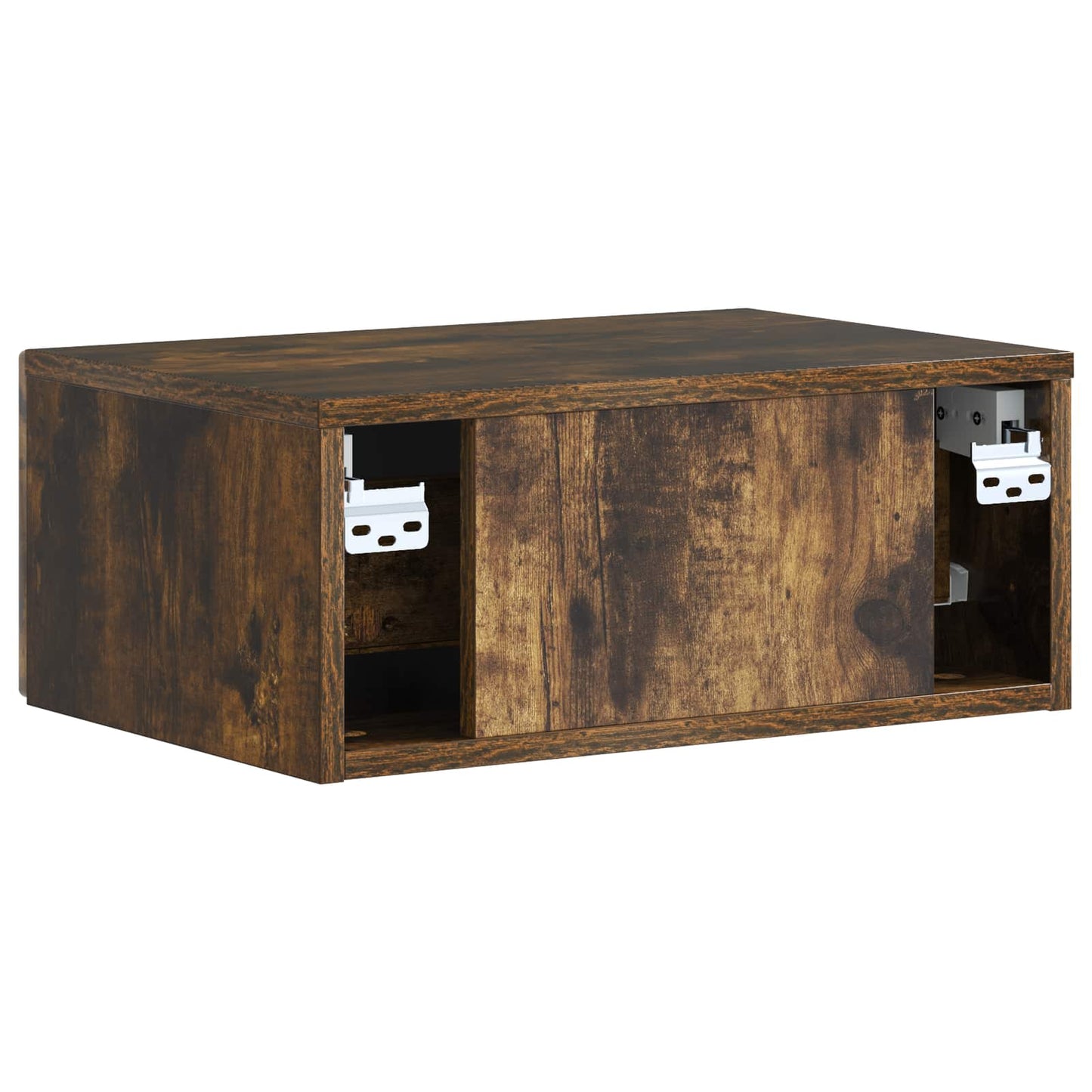 Bedside Cabinet with Drawer 2 pcs Smoked Oak 49 x 34.5 x 20 cm