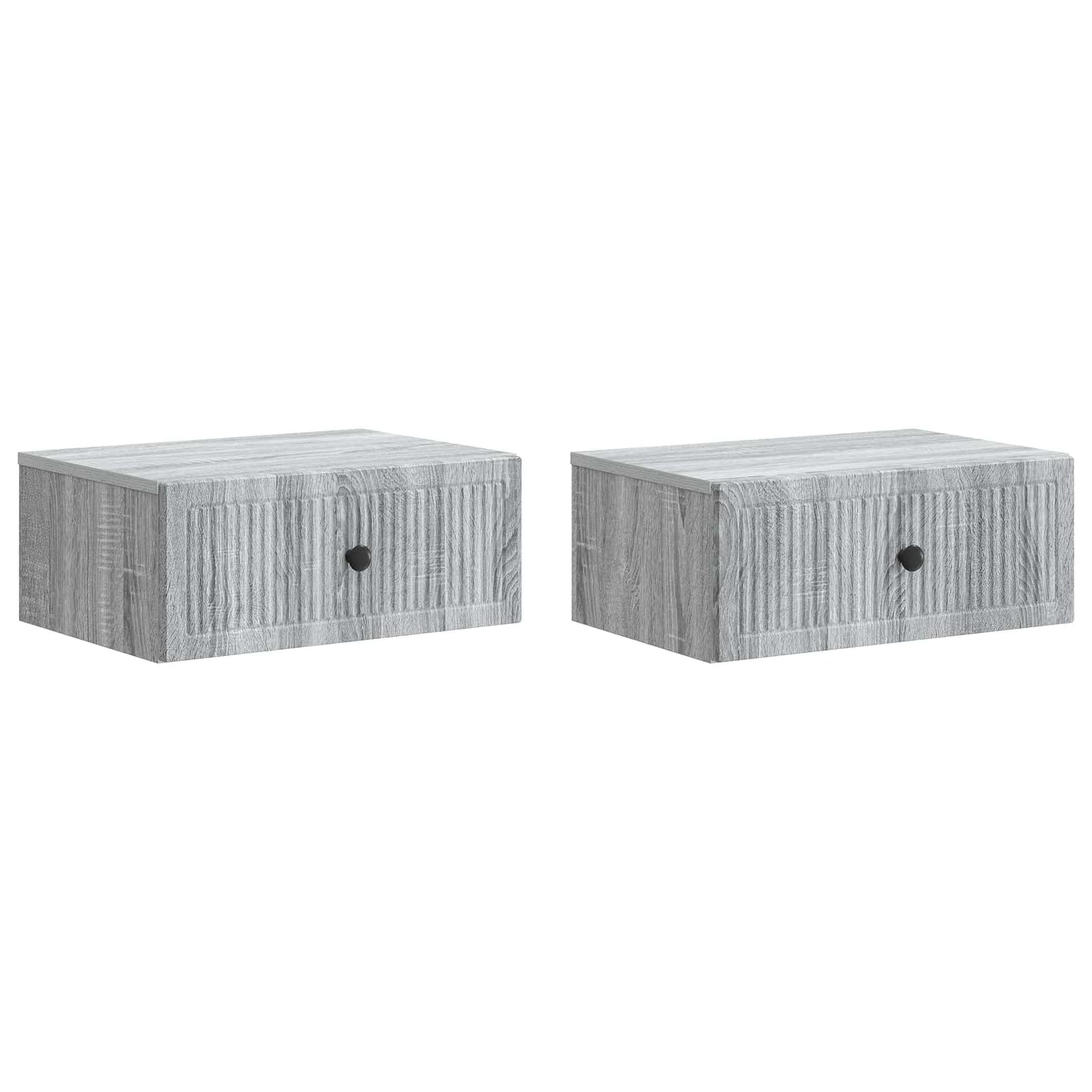 Bedside Cabinet 2 pcs Grey Sonoma 49 x 34.5 x 20 cm