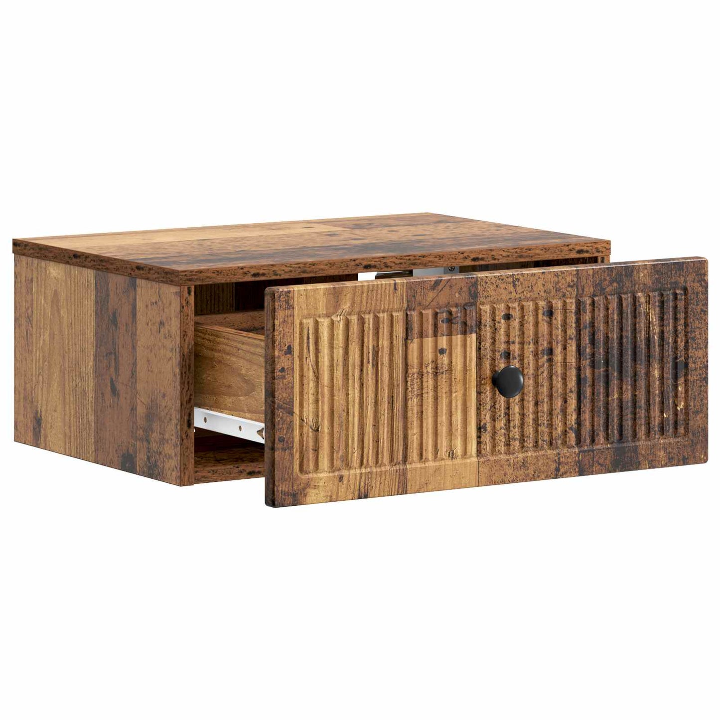 Bedside Cabinet with Drawer 2 pcs Old Wood 49 x 34.5 x 20 cm