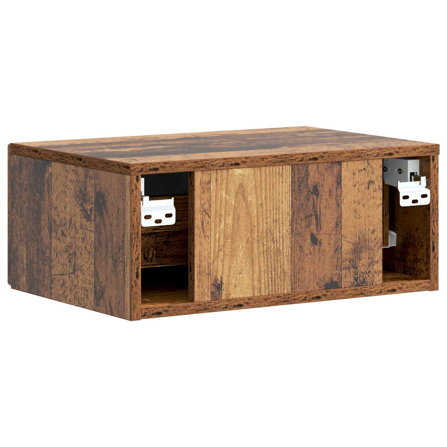 Bedside Cabinet with Drawer 2 pcs Old Wood 49 x 34.5 x 20 cm