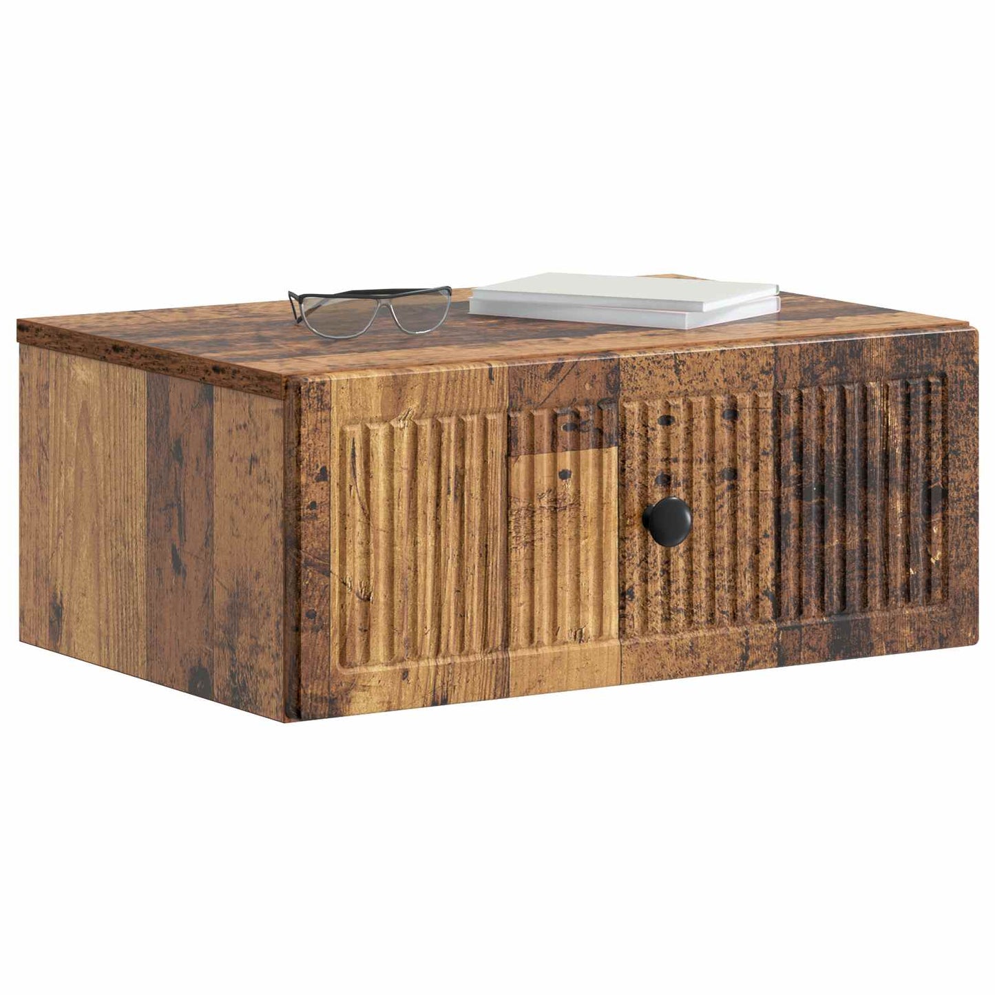 Bedside Cabinet with Drawer 2 pcs Old Wood 49 x 34.5 x 20 cm
