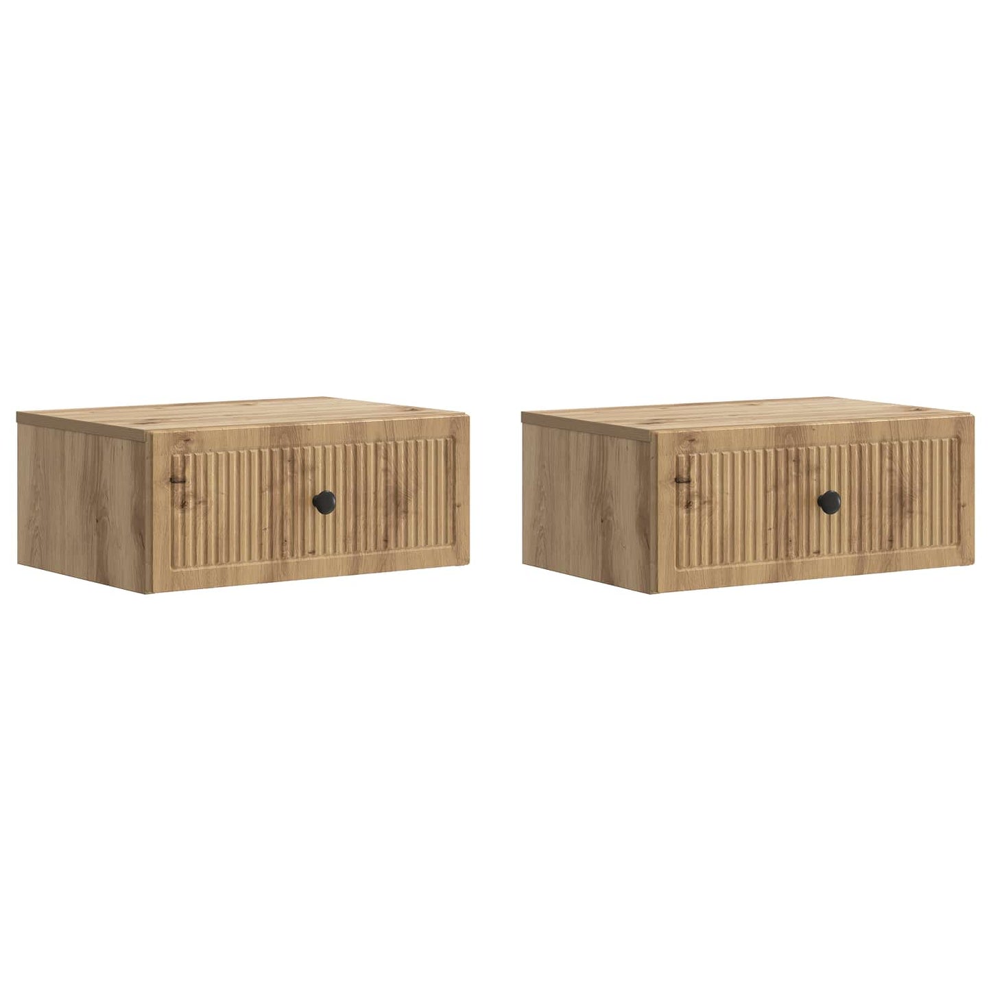 Bedside Cabinet with Drawer 2 pcs Artisan Oak 49 x 34.5 x 20 cm
