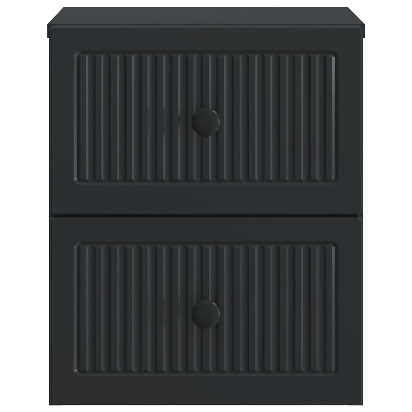 Wall-Mounted Bedside Cabinet Black 33 x 34.5 x 40 cm