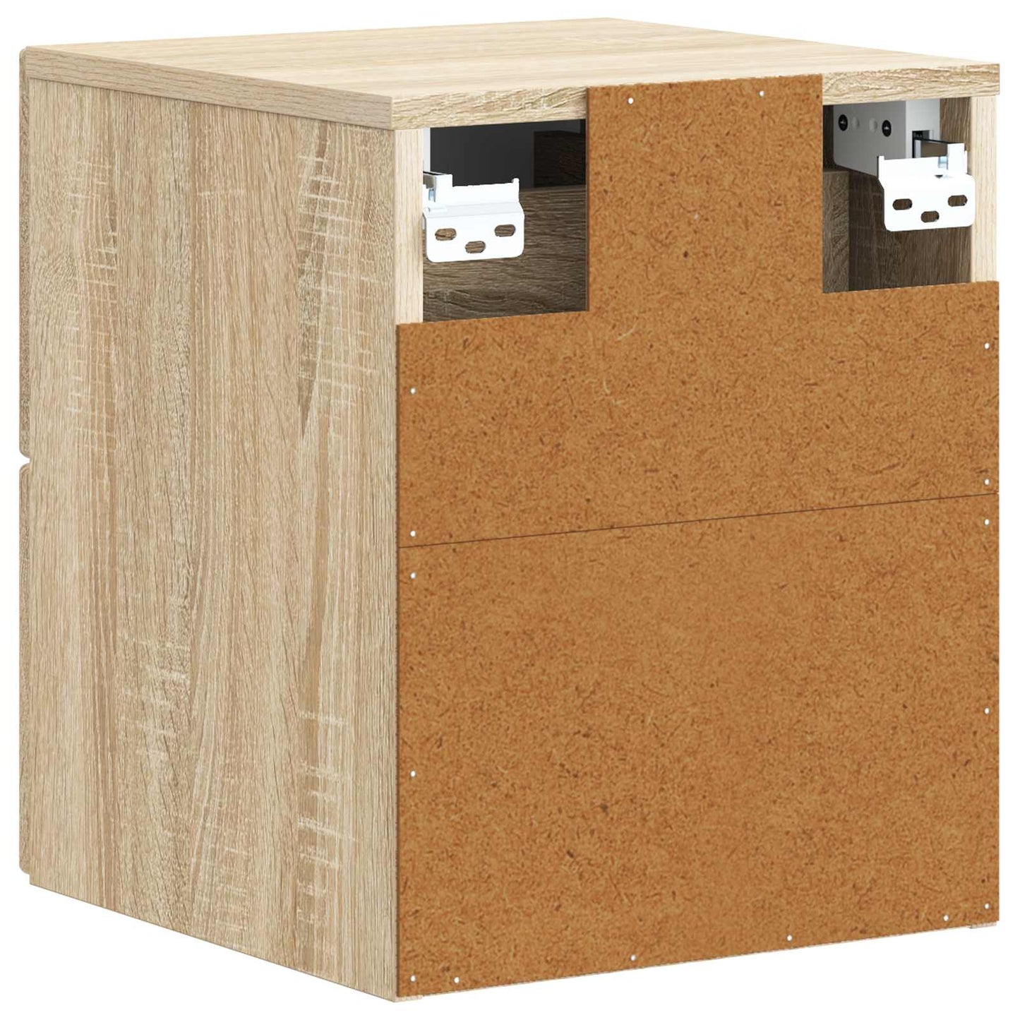 Wall-Mounted Bedside Cabinet Sonoma Oak 33 x 34.5 x 40 cm