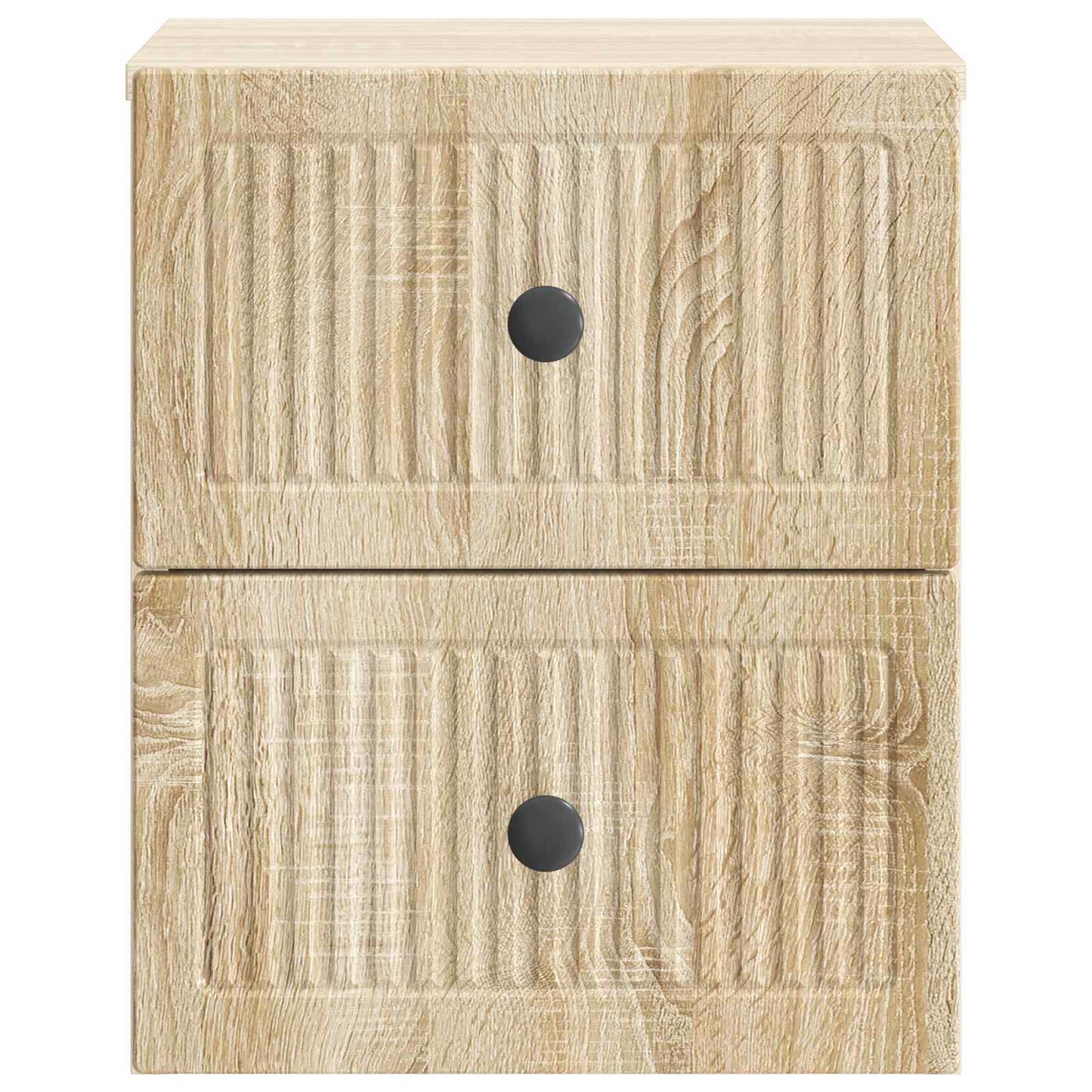 Wall-Mounted Bedside Cabinet 2 pcs Sonoma Oak 33 x 34.5 x 40 cm
