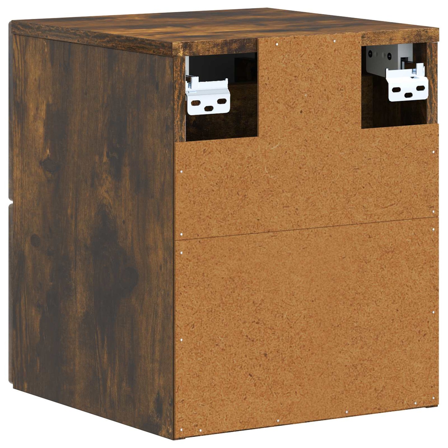 Wall-Mounted Bedside Cabinet Smoked Oak 33 x 34.5 x 40 cm