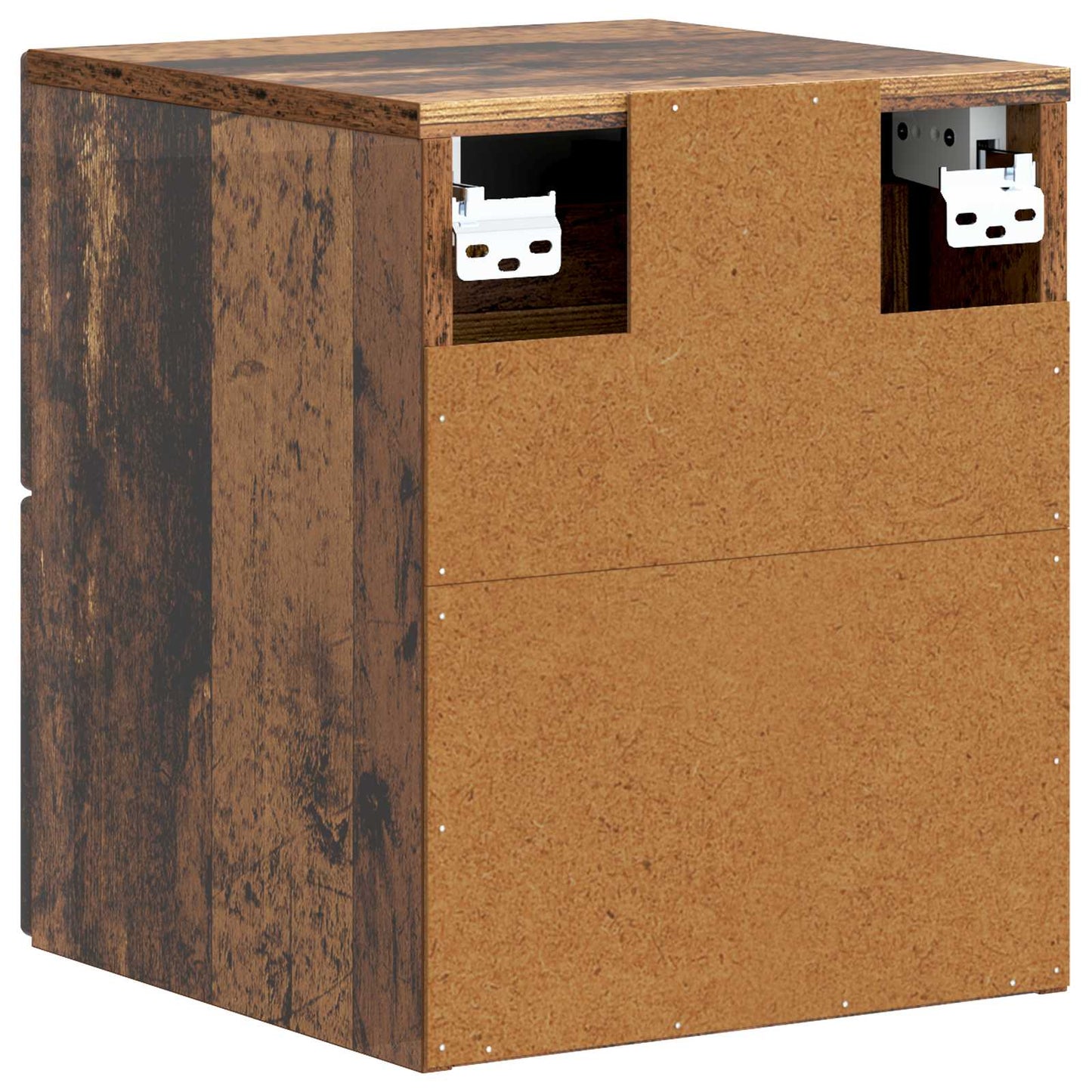 Wall-Mounted Bedside Cabinet 2 pcs Old Wood 33 x 34.5 x 40 cm