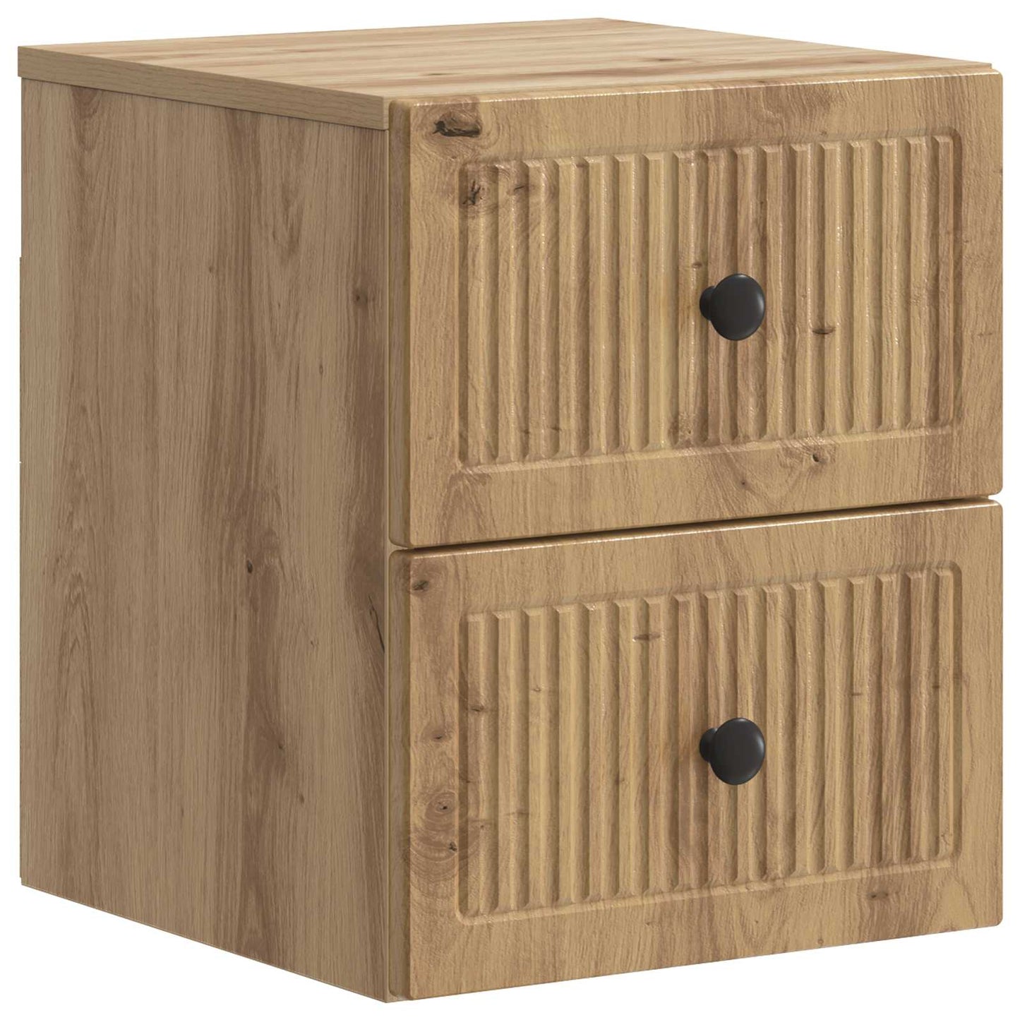 Wall-Mounted Bedside Cabinet 2 pcs Artisan Oak Engineered Wood