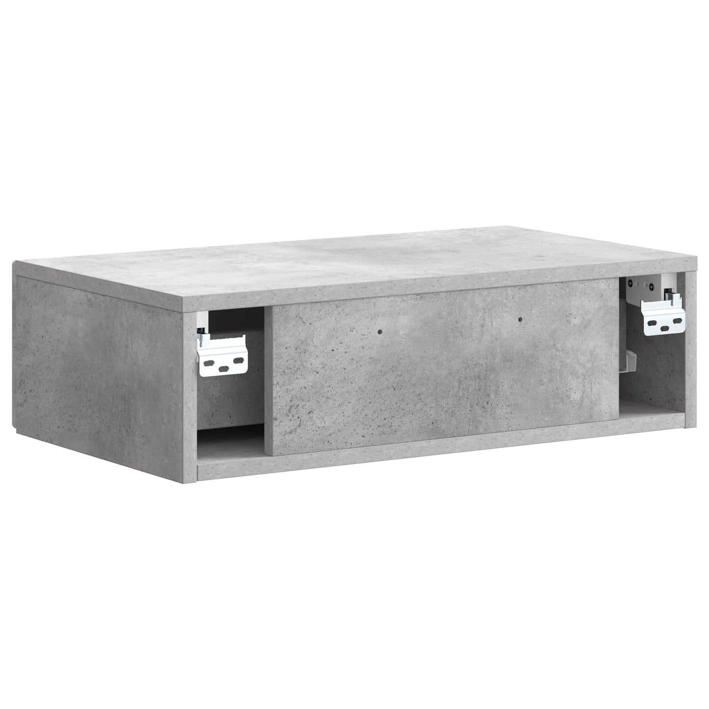 Wall-Mounted Side Table Concrete Grey 59 x 34.5 x 17 cm