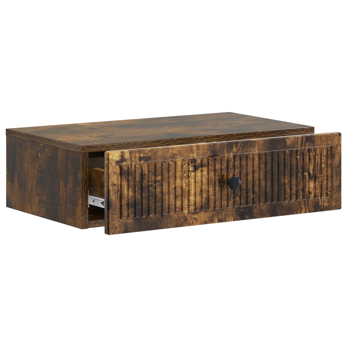 Wall-Mounted Side Table Smoked Oak 59 x 34.5 x 17 cm