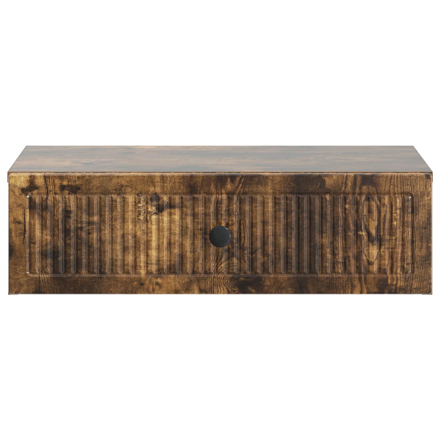 Wall-Mounted Side Table Smoked Oak 59 x 34.5 x 17 cm