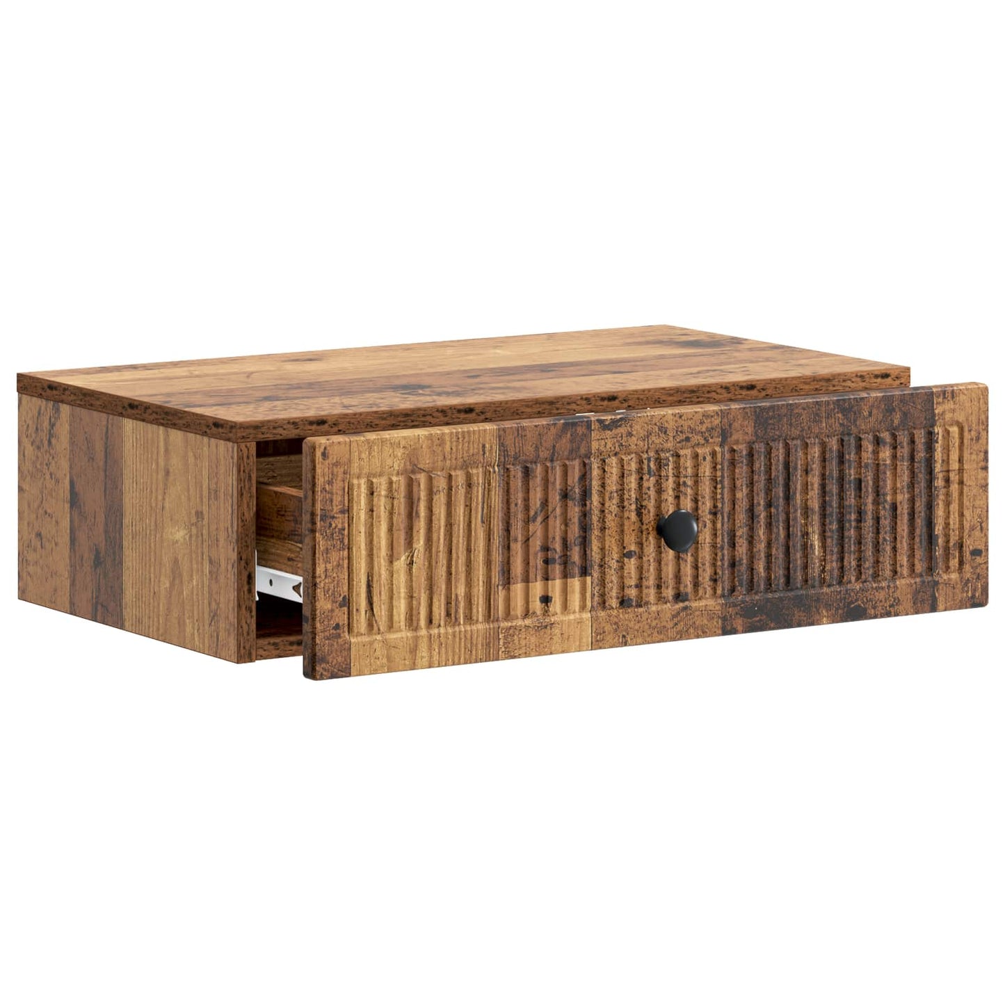 Wall-Mounted Side Table Wall-mounted Old Wood 59 x 34.5 x 17 cm