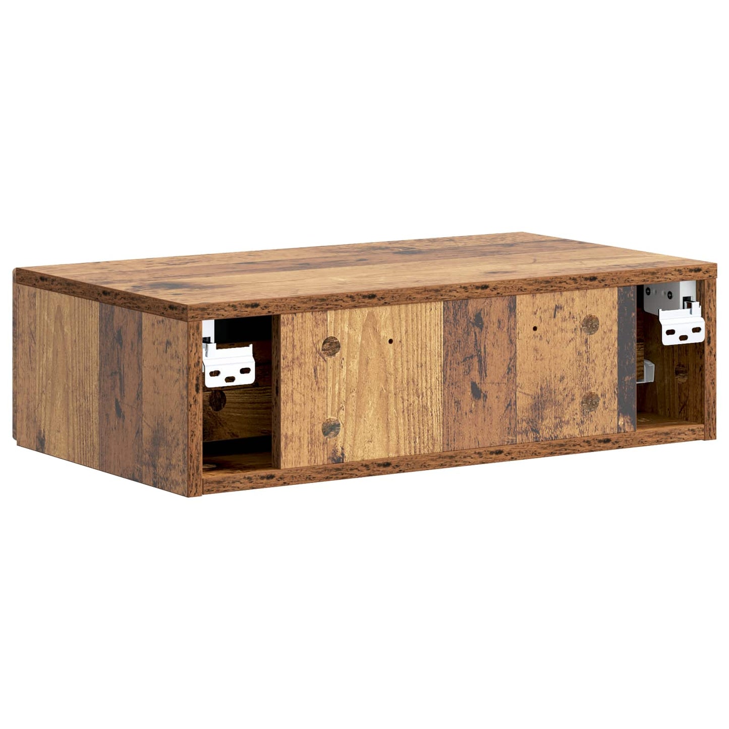 Wall-Mounted Side Table Wall-mounted Old Wood 59 x 34.5 x 17 cm