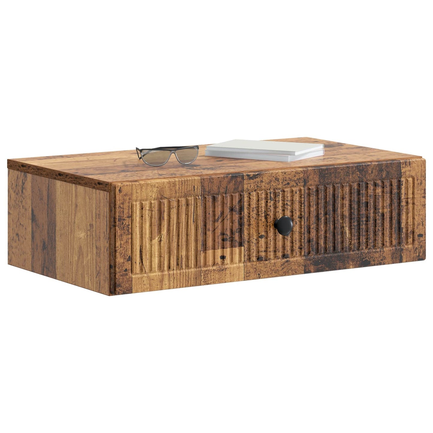 Wall-Mounted Side Table Wall-mounted Old Wood 59 x 34.5 x 17 cm