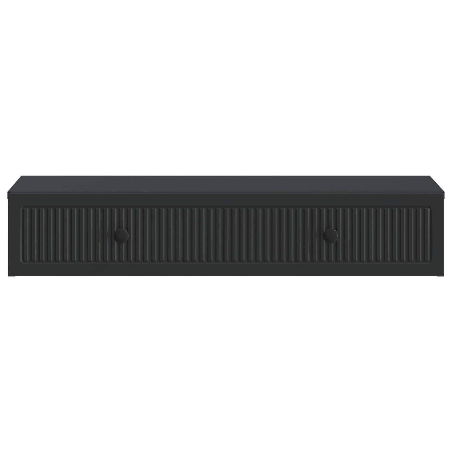 Wall-Mounted Side Table Wall-mounted Black 87.5 x 34.5 x 17 cm