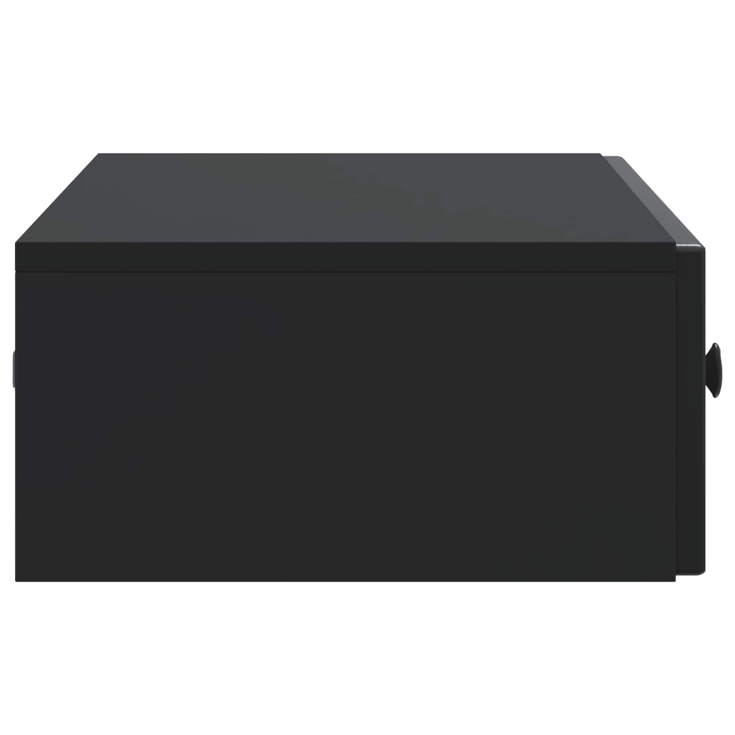 Wall-Mounted Side Table Wall-mounted Black 87.5 x 34.5 x 17 cm