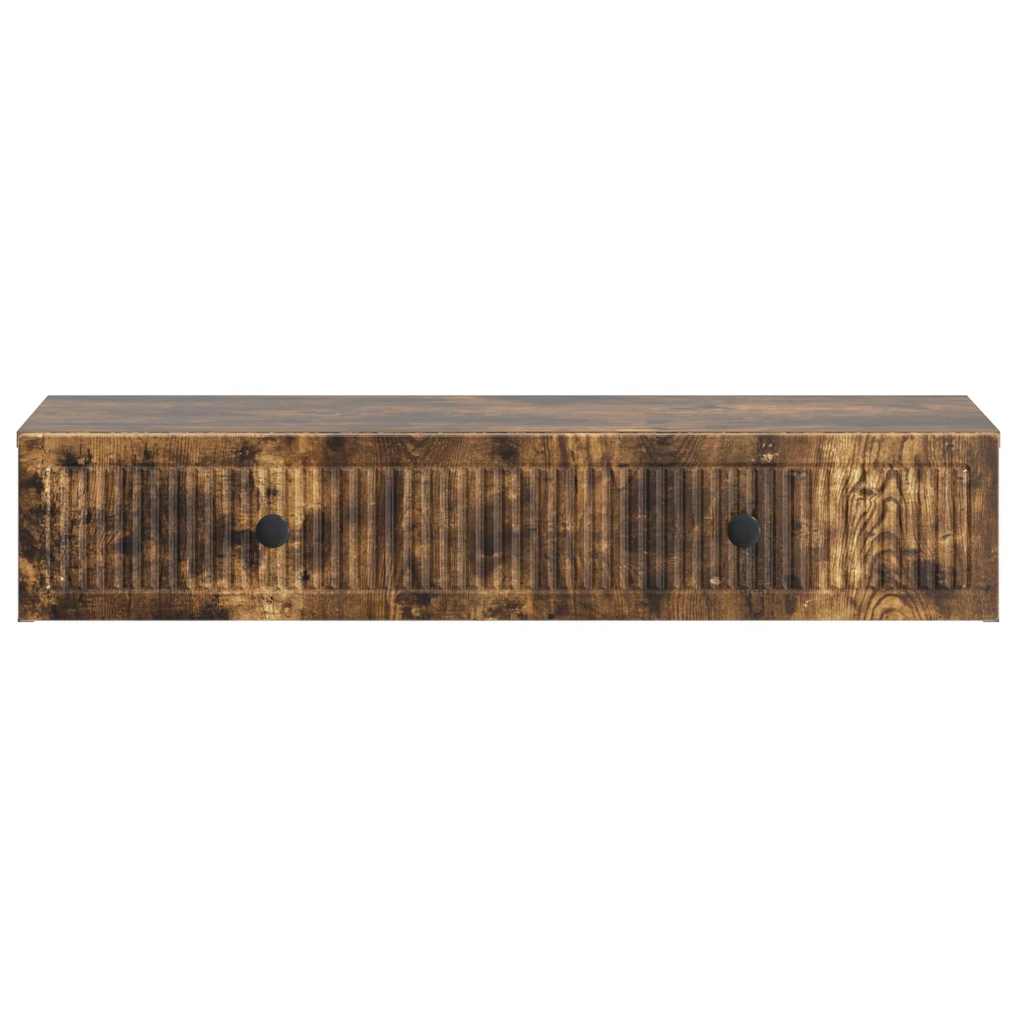 Wall-Mounted Side Table Smoked Oak 87.5 x 34.5 x 17 cm