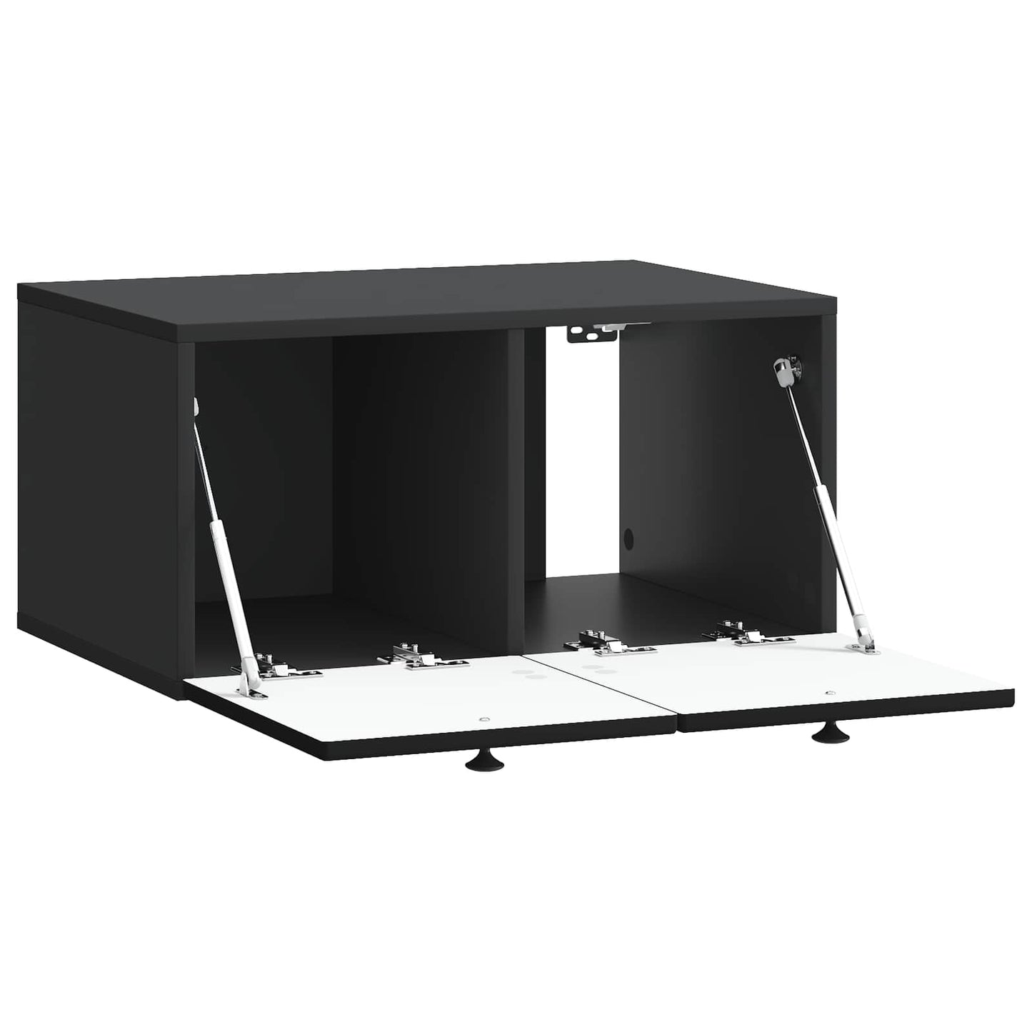 Wall-Mounted TV Cabinet Black 59.5 x 41 x 30 cm Engineered Wood