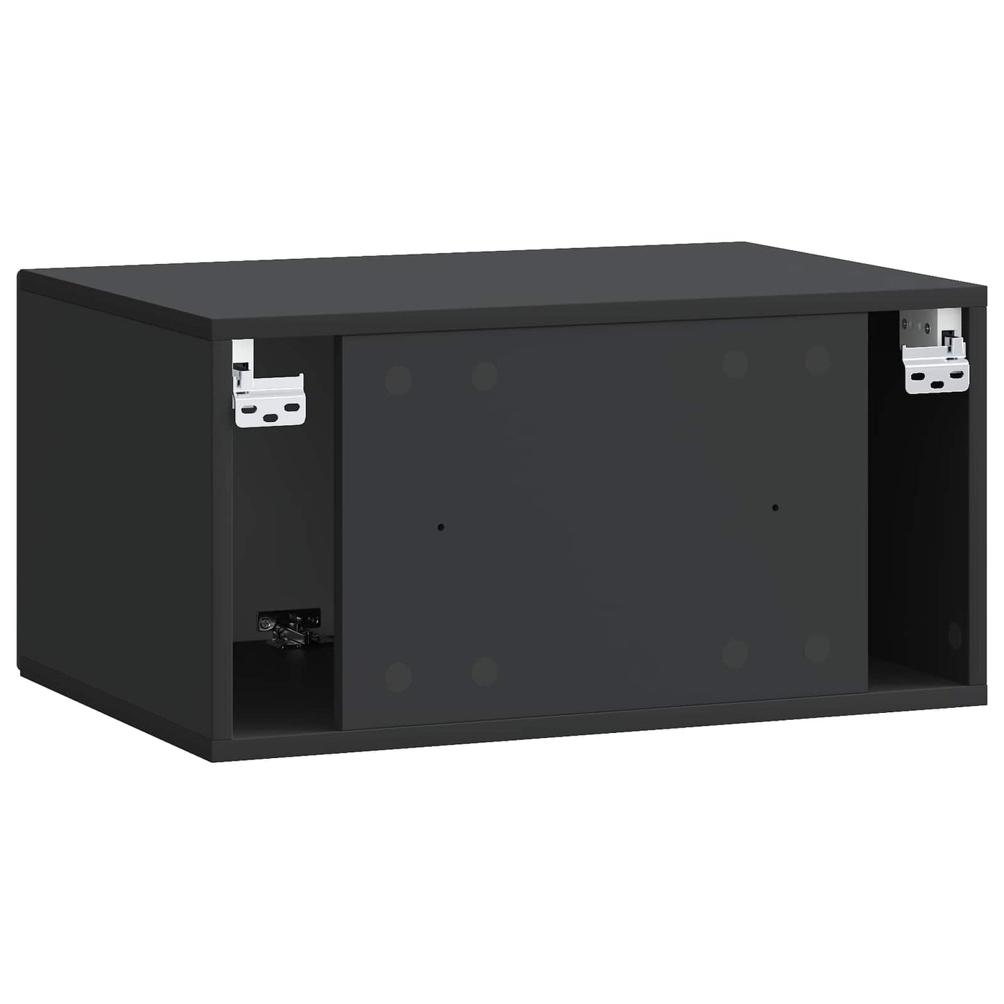 Wall-Mounted TV Cabinet Black 59.5 x 41 x 30 cm Engineered Wood