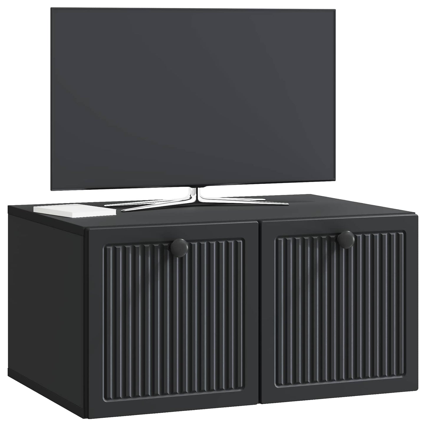 Wall-Mounted TV Cabinet Black 59.5 x 41 x 30 cm Engineered Wood