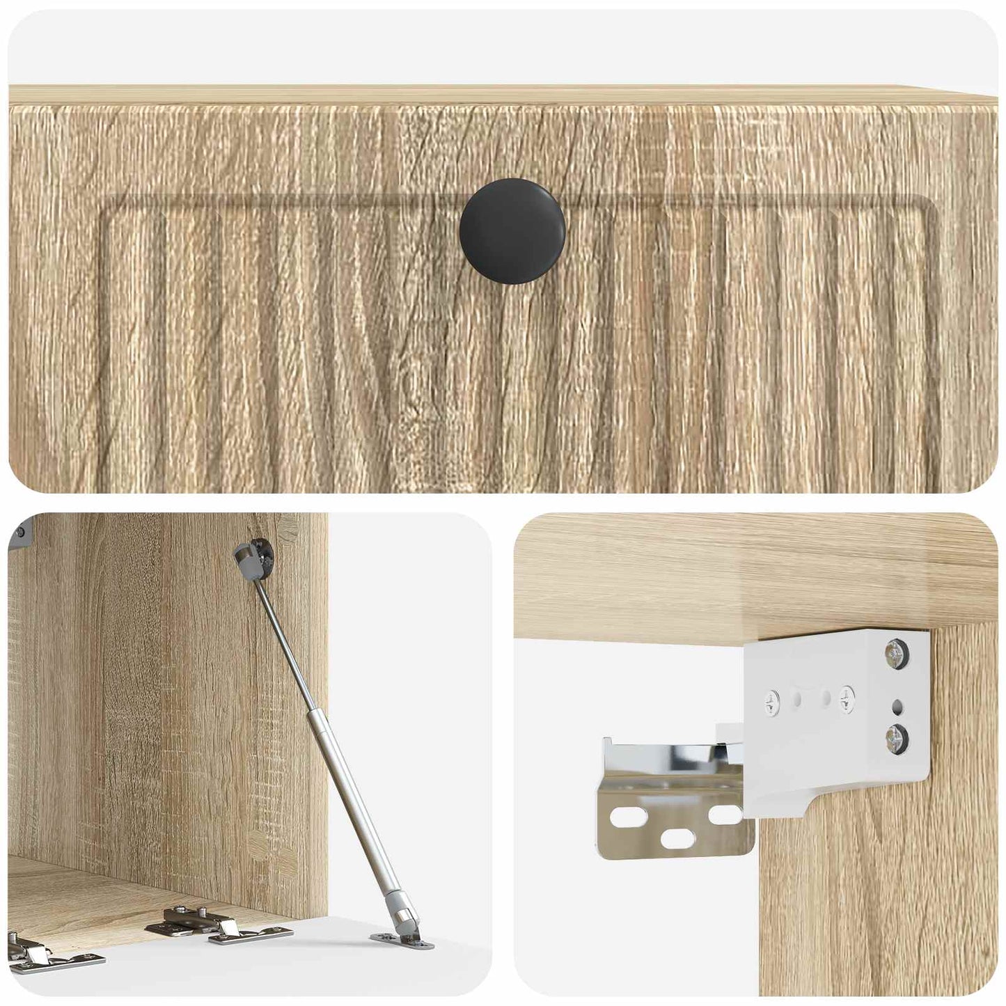 Wall-Mounted TV Cabinet Sonoma Oak 59.5 x 41 x 30 cm
