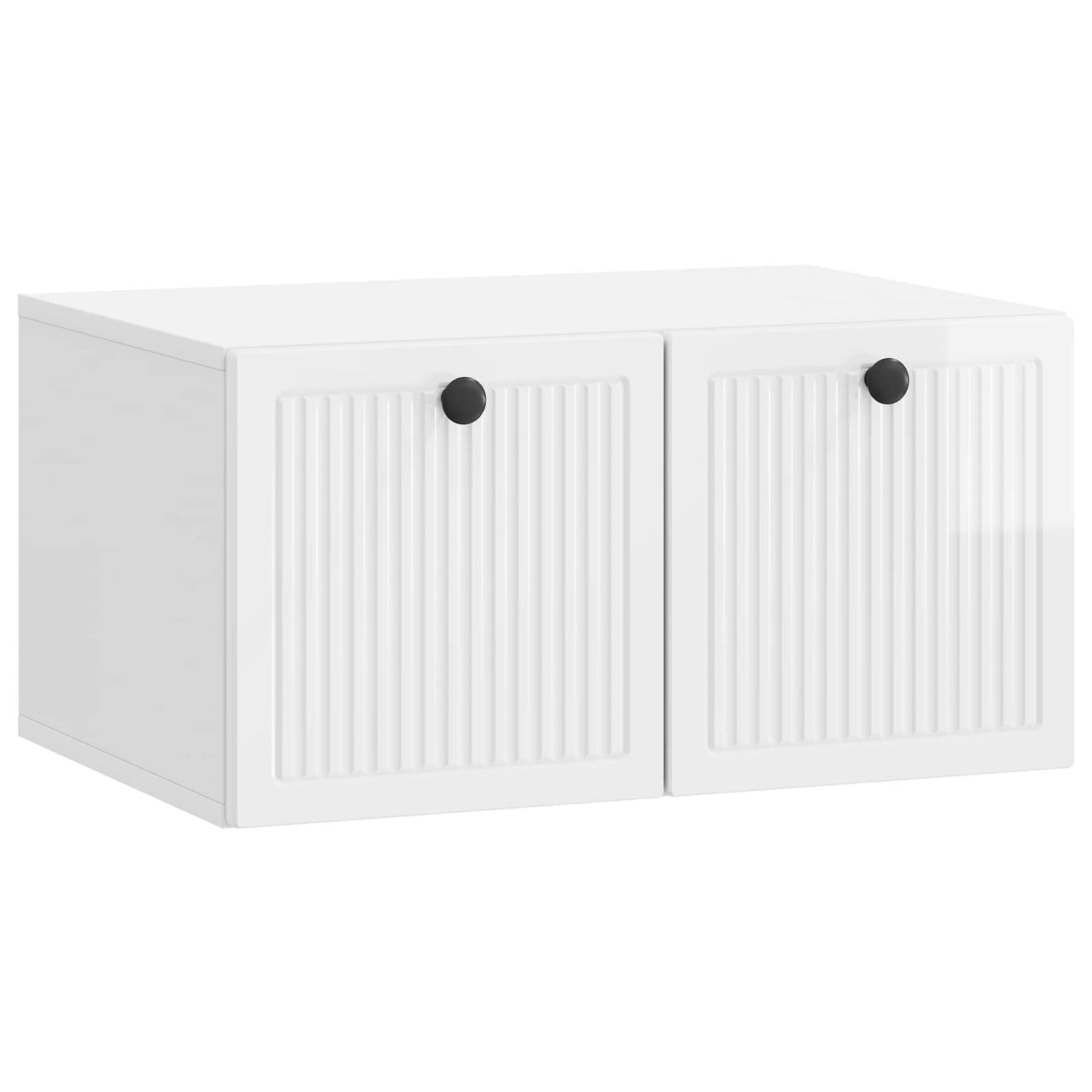 Wall-Mounted TV Cabinet High Gloss White 59.5 x 41 x 30 cm