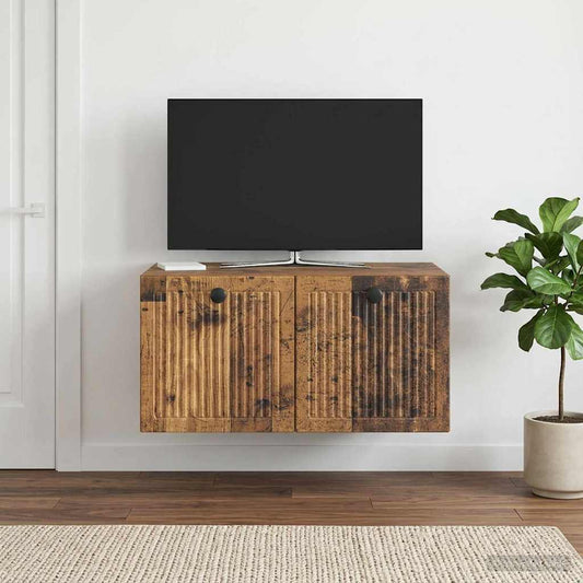 Wall-Mounted TV Cabinet Wall-mounted Old Wood 59.5 x 41 x 30 cm