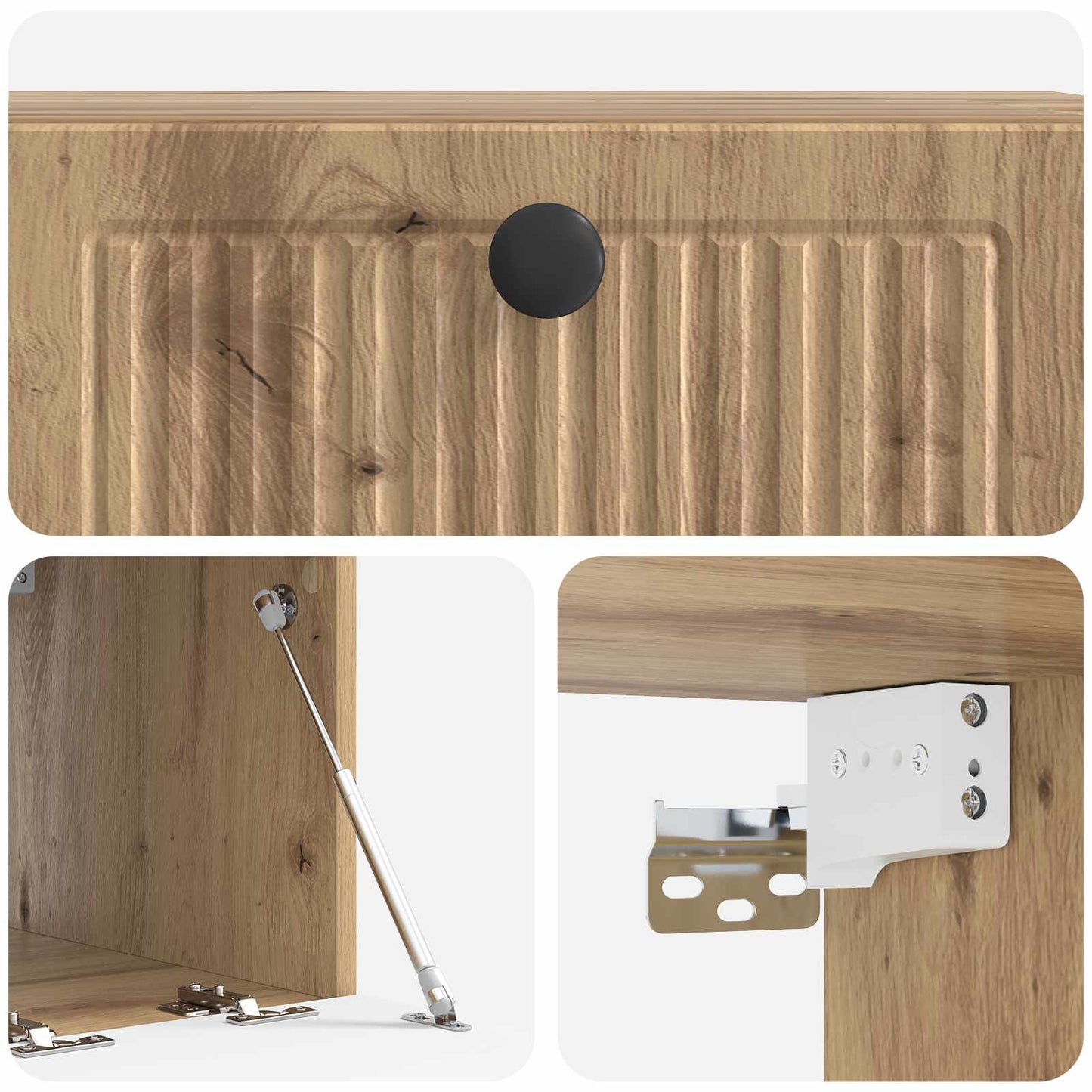 Wall-Mounted TV Cabinet Artisan Oak 59.5 x 41 x 30 cm