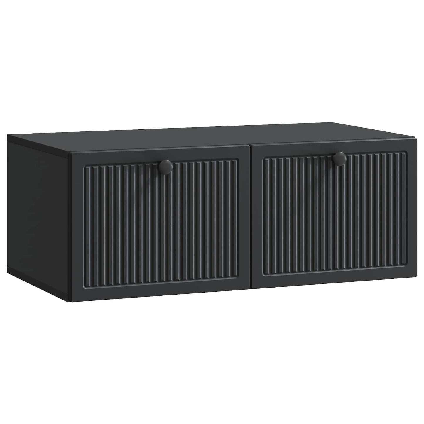 Wall-Mounted TV Cabinet Black 78.5 x 41 x 30 cm Engineered Wood