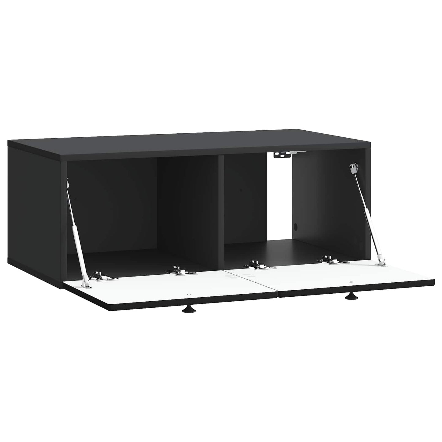 Wall-Mounted TV Cabinet Black 78.5 x 41 x 30 cm Engineered Wood