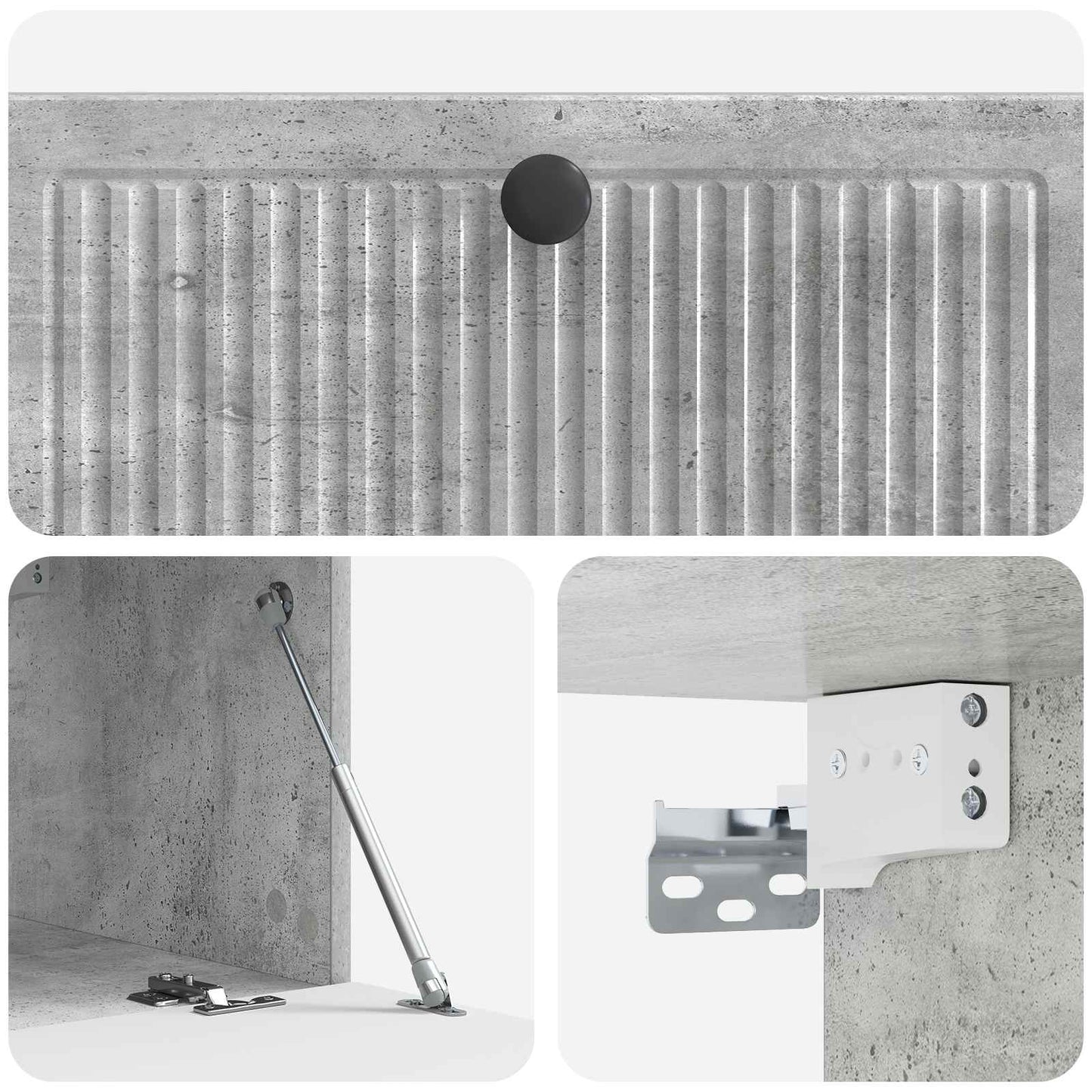 Wall-Mounted TV Cabinet Concrete Grey 78.5 x 41 x 30 cm