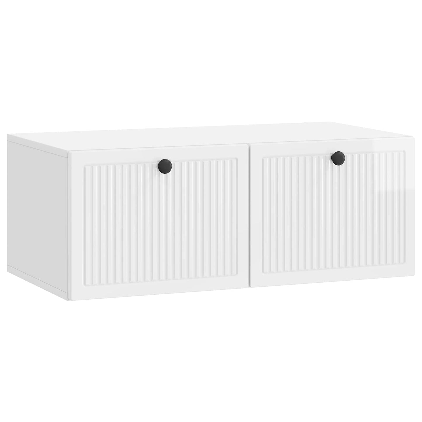 Wall-Mounted TV Cabinet High Gloss White 78.5 x 41 x 30 cm