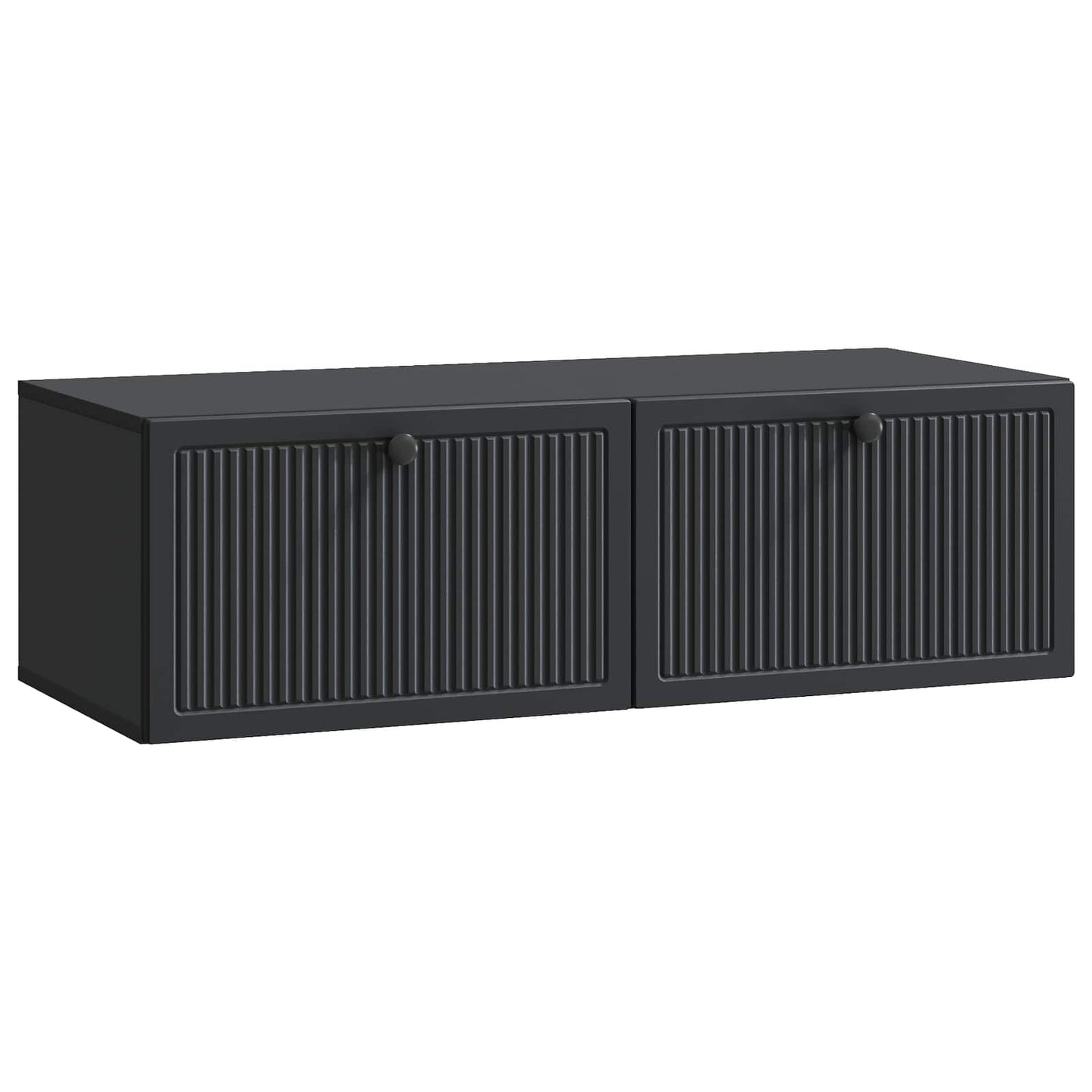Wall-Mounted TV Cabinet Black 98 x 41 x 30 cm Engineered Wood