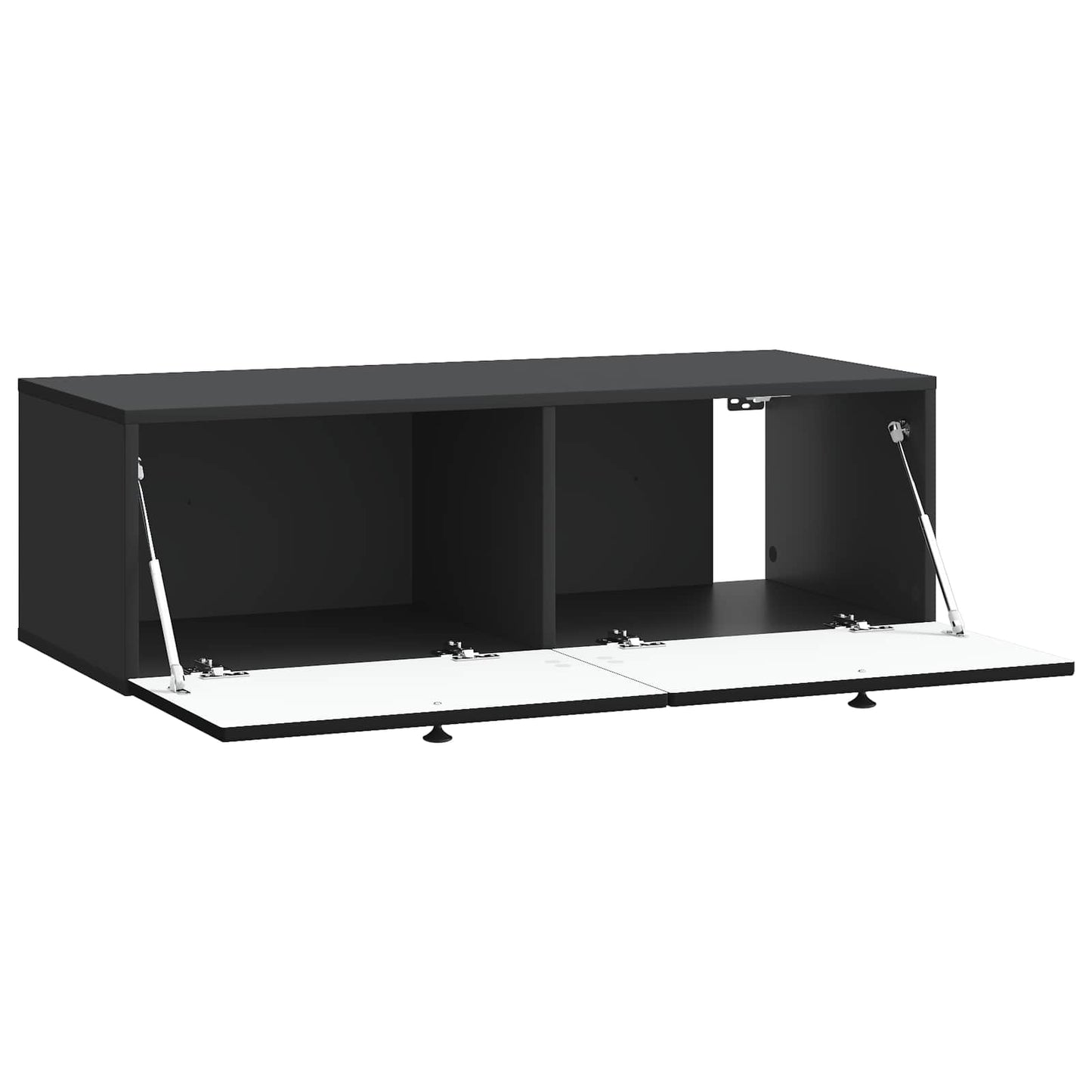 Wall-Mounted TV Cabinet Black 98 x 41 x 30 cm Engineered Wood