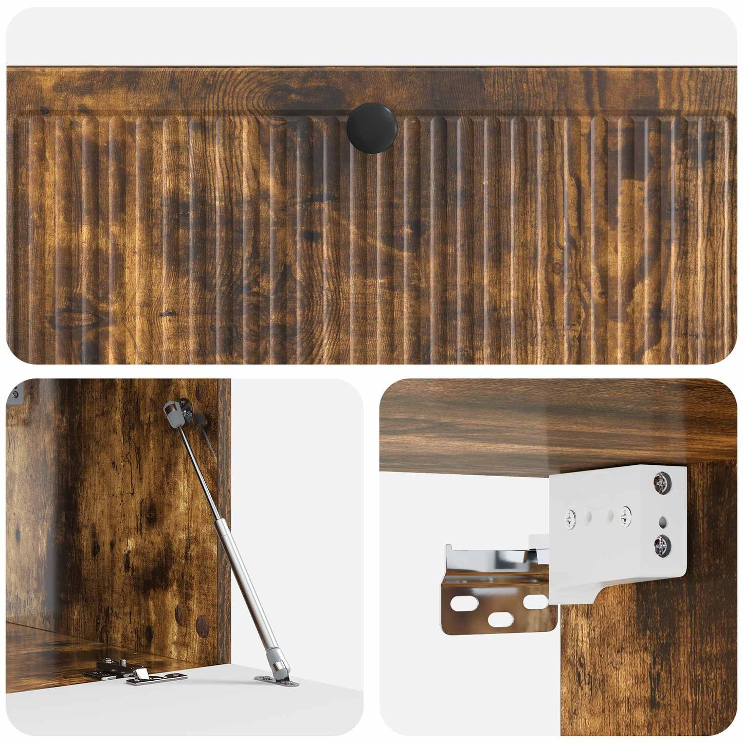 Wall-Mounted TV Cabinet Wall-mounted Smoked Oak 98 x 41 x 30 cm